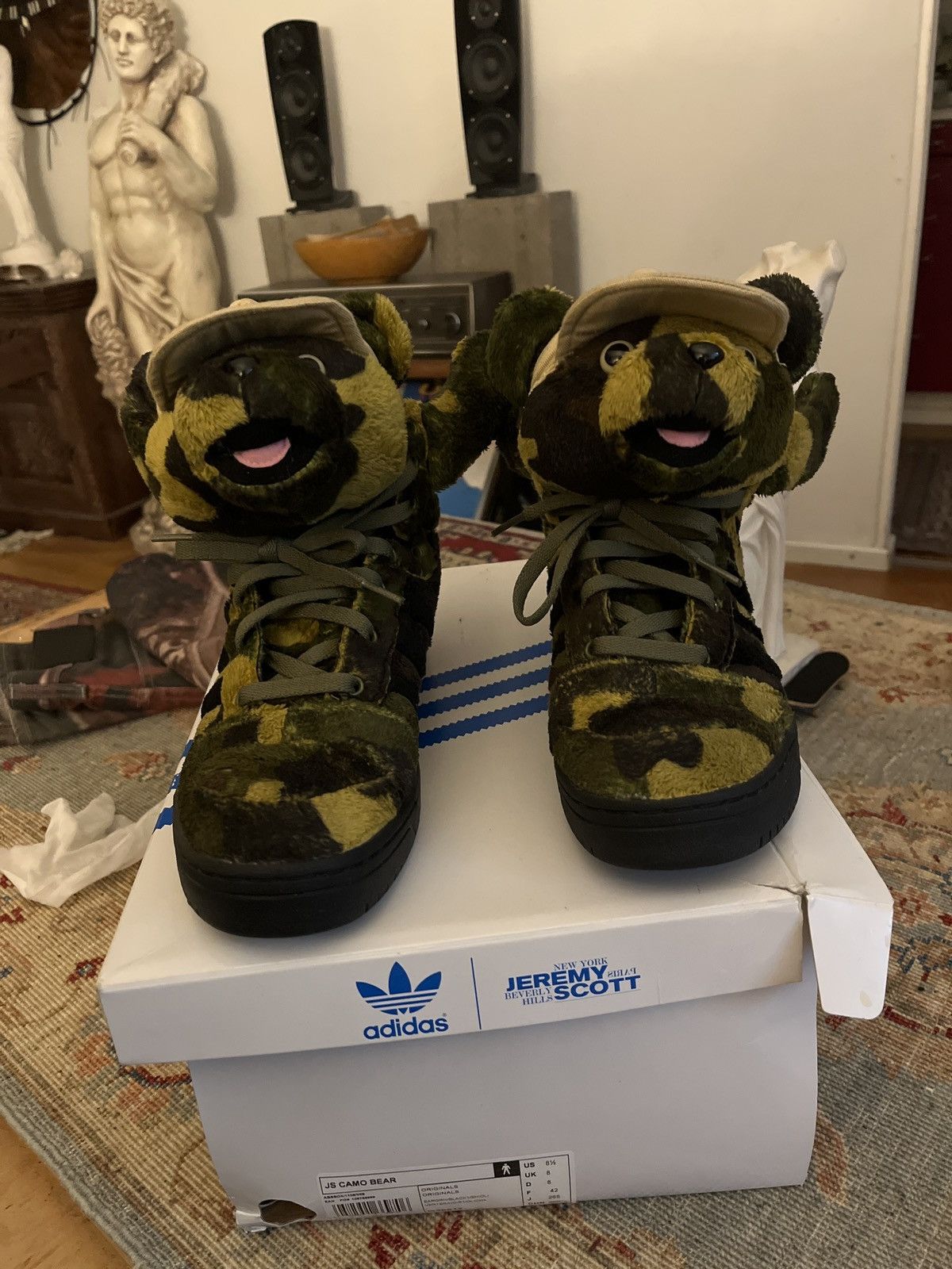Adidas × Jeremy Scott JEREMY SCOTT X ADIDAS Camo Bear Size US 8.5 / EU 41-42 - 3 Thumbnail
