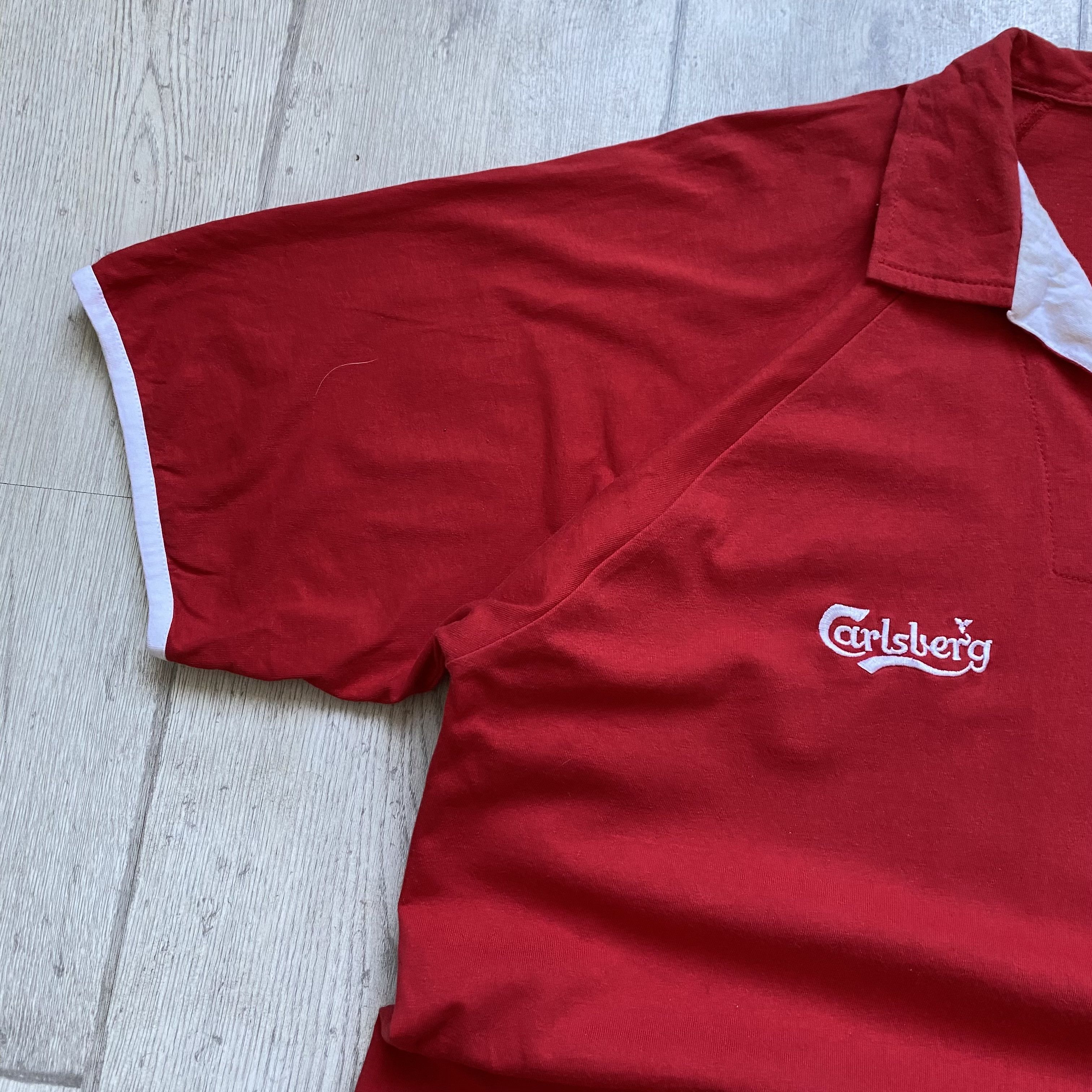 Umbro 🍺 Vintage 90s Carlsberg England Soccer Polos jersey tee Y2K Size US XL / EU 56 / 4 - 6 Thumbnail