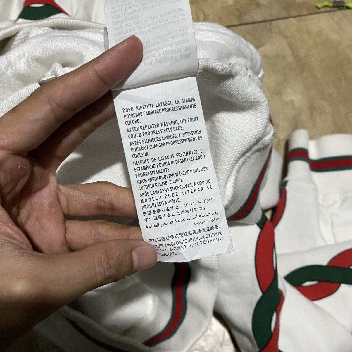 Gucci Gucci Interlocking G Logo Web Trim Striped Sweatshirt Size US L / EU 52-54 / 3 - 22 Thumbnail