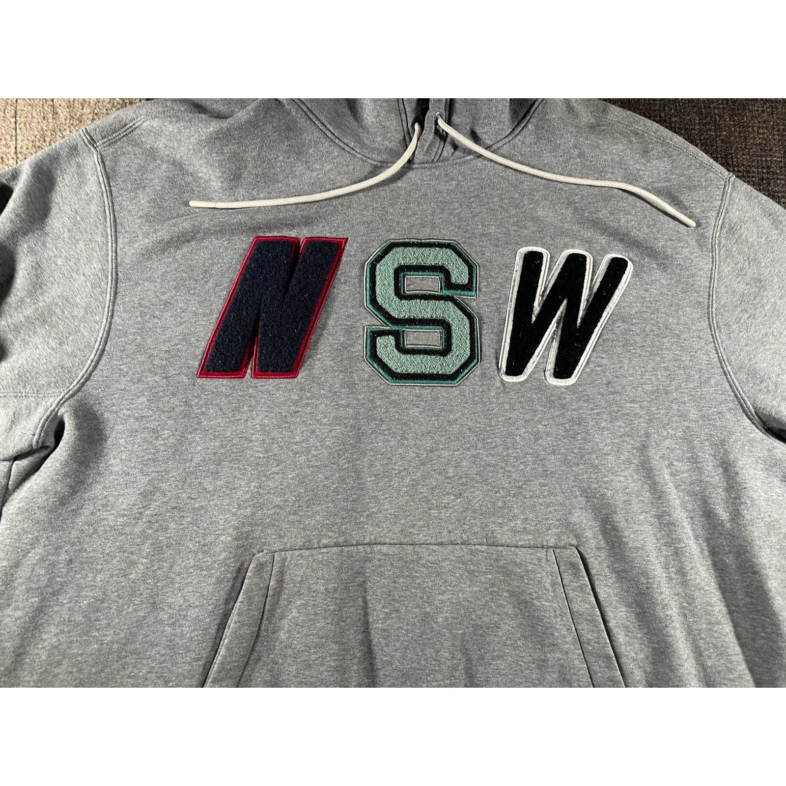 Nike Nike Sportswear Men's NSW Club Fleece Grey Pullover Hoodie L Size US L / EU 52-54 / 3 - 3 Thumbnail