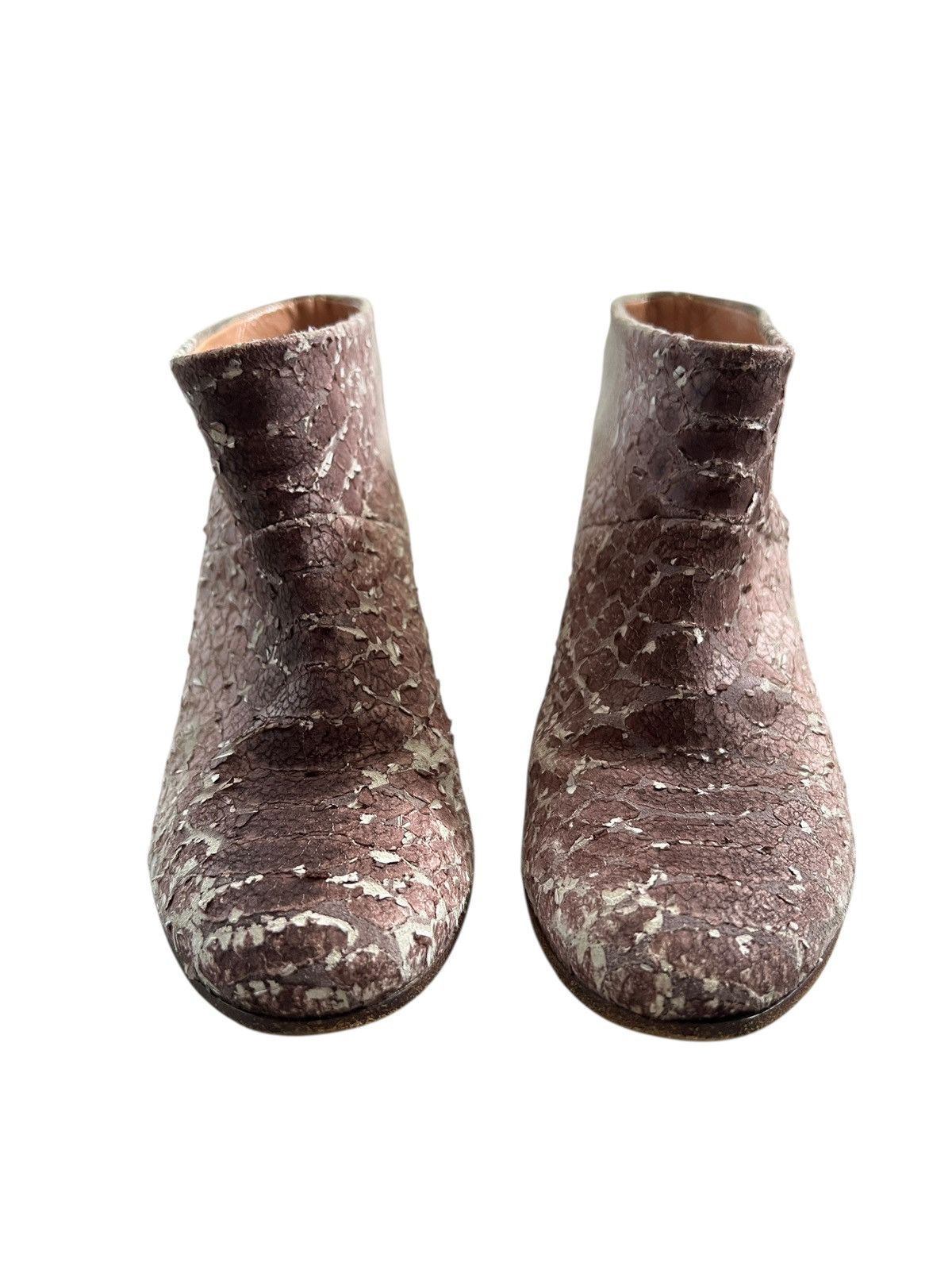 Maison Margiela Maison Margiela ‘11” Snakeskin Suede Leather Ankle Boots Size US 7 / IT 37 - 11 Thumbnail