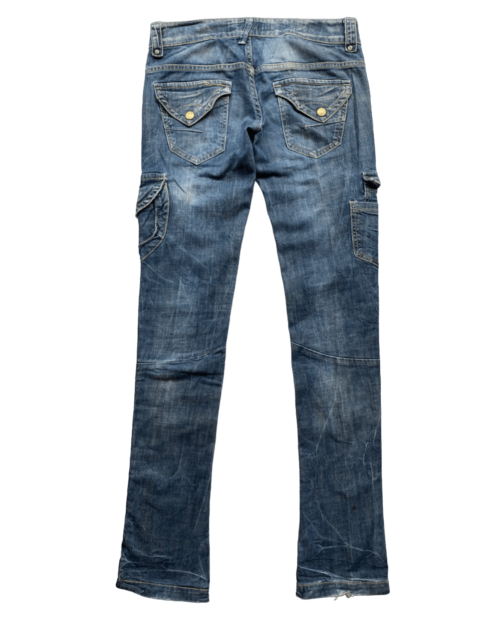 Japanese Brand Slim Amiri inspired Distressed Multipocket TRF Jeans Size 32" / US 10 / IT 46 - 2 Thumbnail