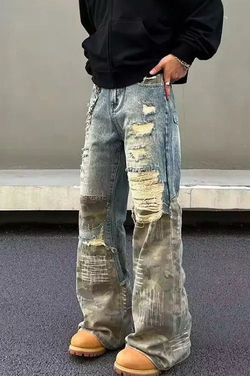 Japanese Brand Mitsuya x Naoko Y2K Style Distressed Pant Size US 30 / EU 46 - 3 Thumbnail