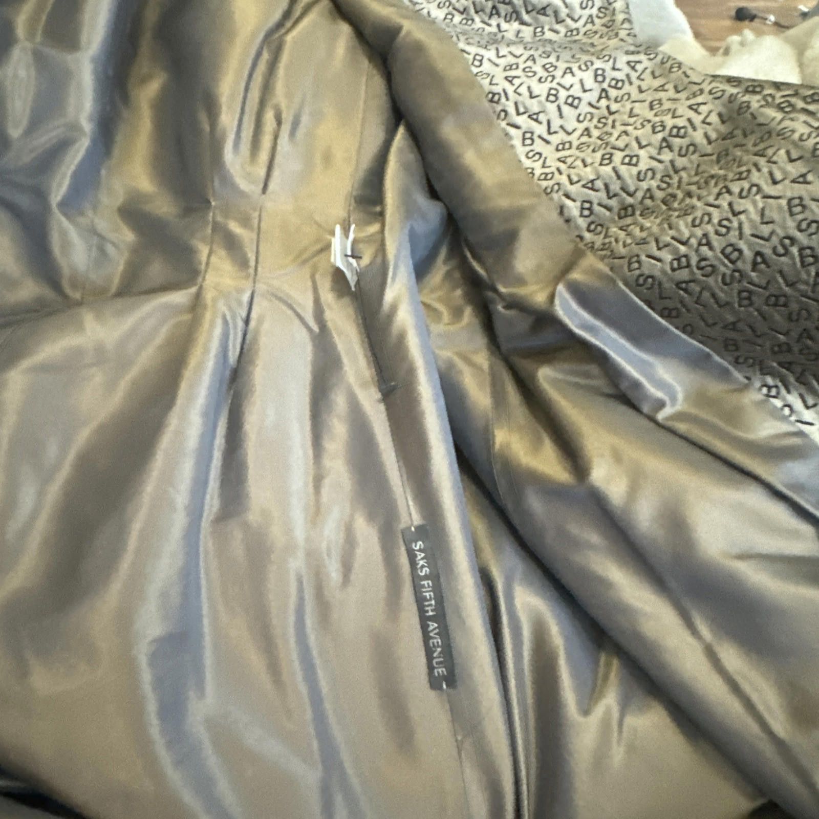 Bill Blass Bill Brass Silver Logo Embossed Waisted Blazer Coat Sz12/M-L Size XL / US 12-14 / IT 48-50 - 9 Thumbnail