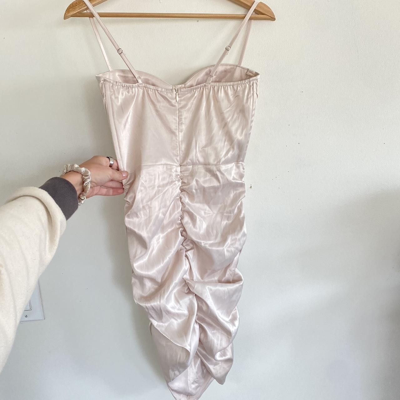 Vintage VINTAGE CREAM BODYCON DRESS SIZE SMALL PARTY STRETCH Size S / US 4 / IT 40 - 8 Thumbnail