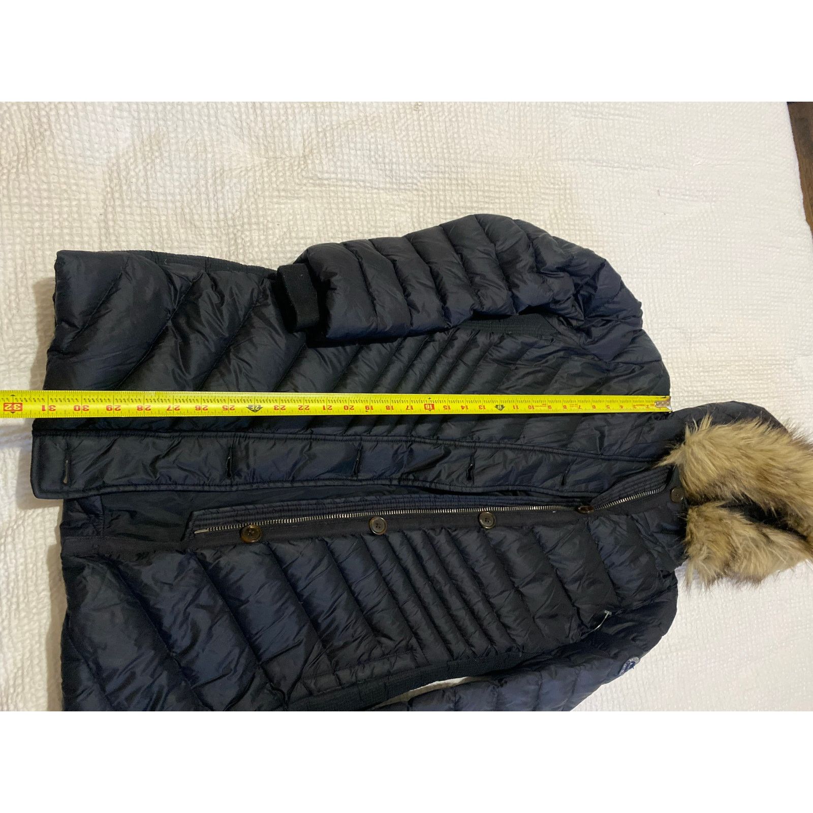Abercrombie & Fitch ABERCROMBIE & FITCH Women black Parka Trim Fur Fleece Lined Size S / US 4 / IT 40 - 3 Thumbnail