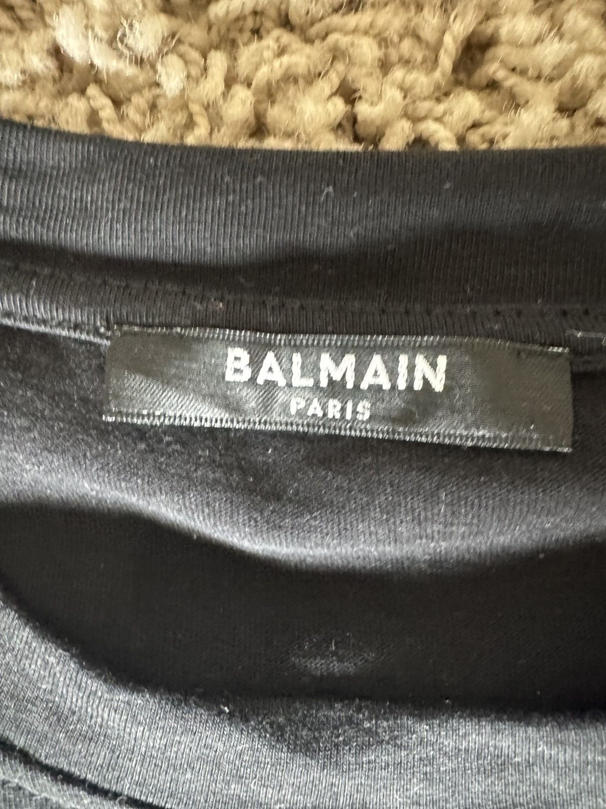 Balmain Balmain Paris Black tee Size US XL / EU 56 / 4 - 3 Thumbnail