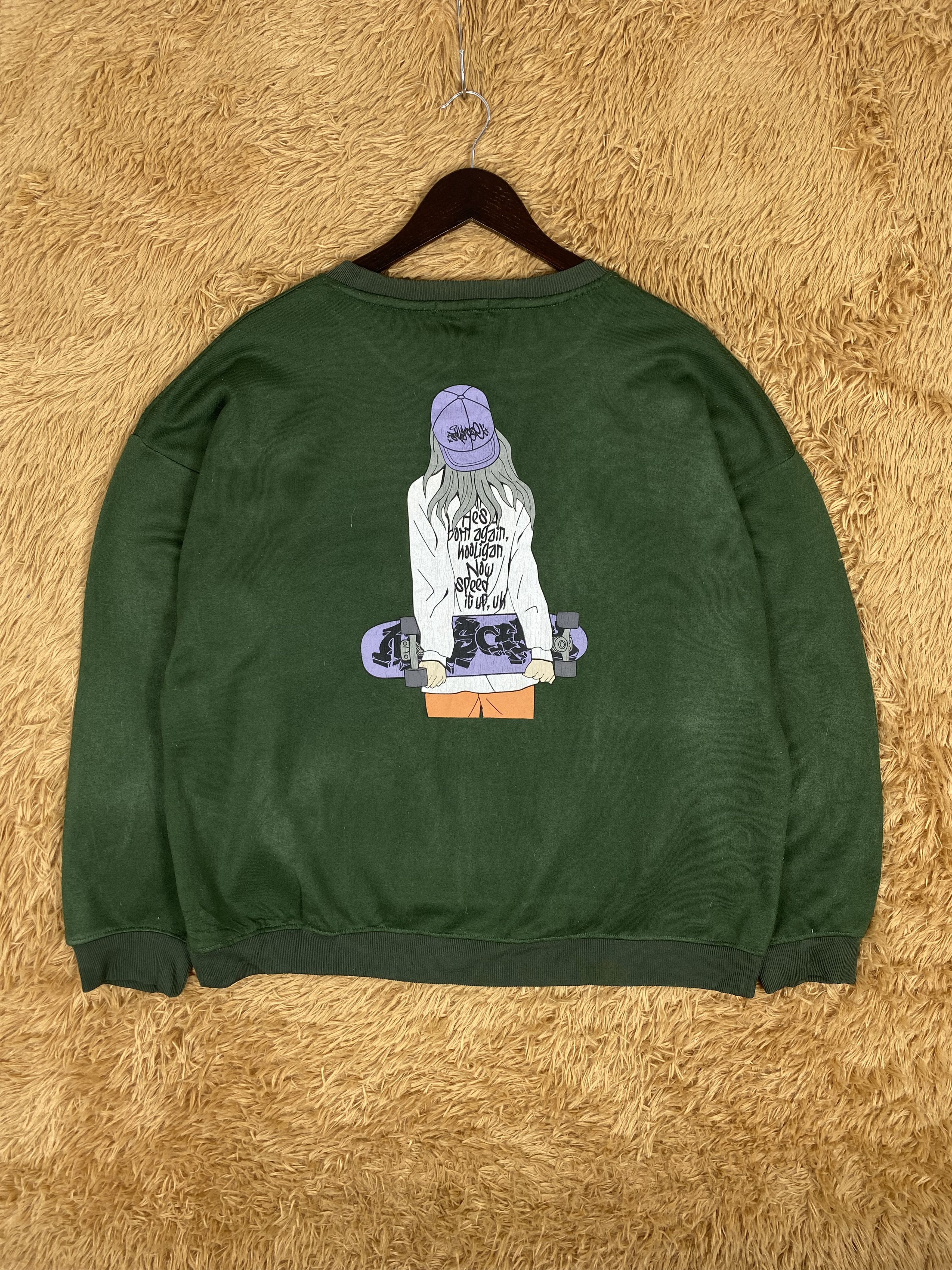 Japanese Brand Vintage Japanese Brand Skate Sweatshirts PS0081 Size US L / EU 52-54 / 3 - 1 Thumbnail