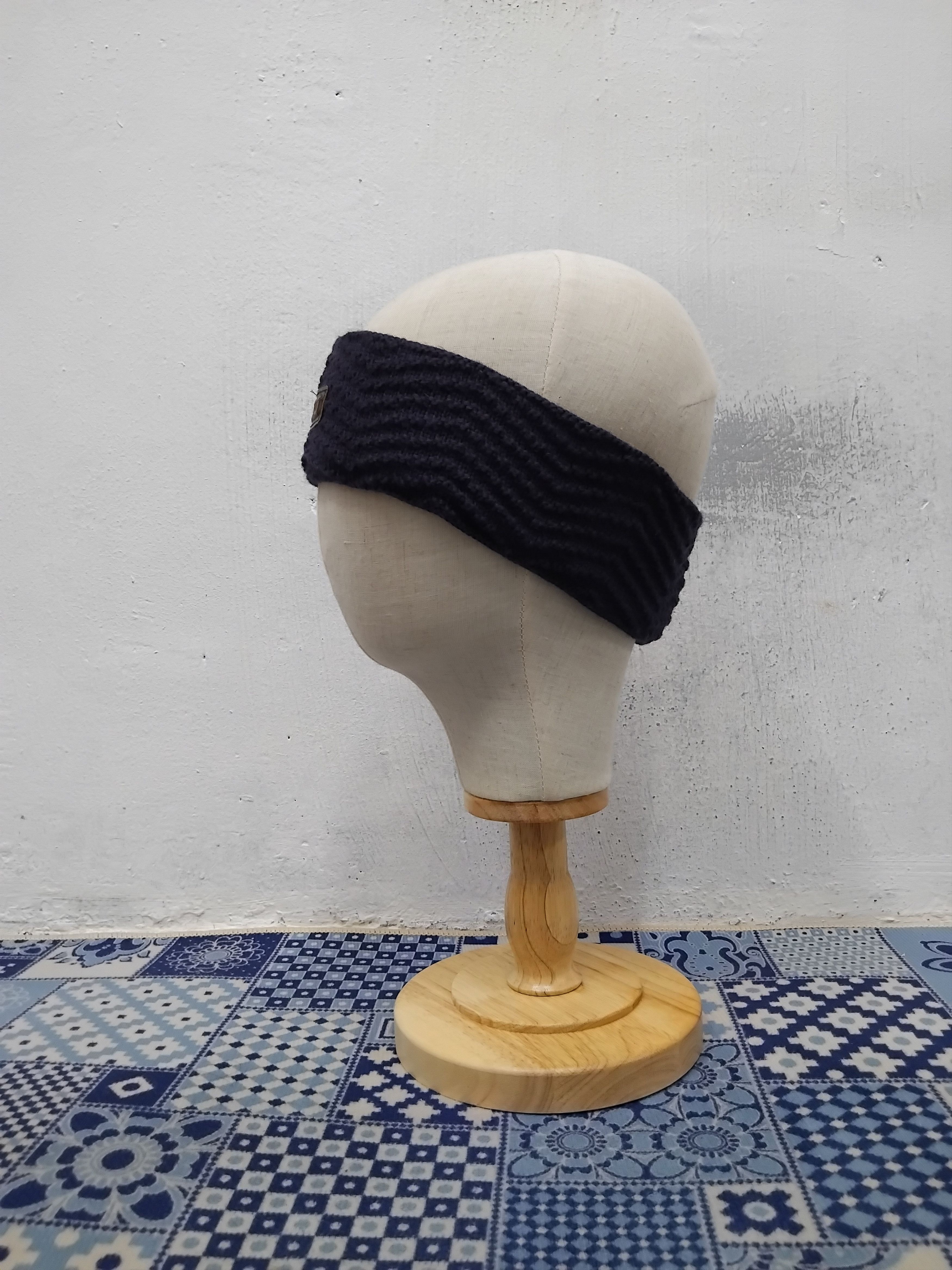 Japanese Brand Courmayeur purple colour headband Size ONE SIZE - 6 Thumbnail