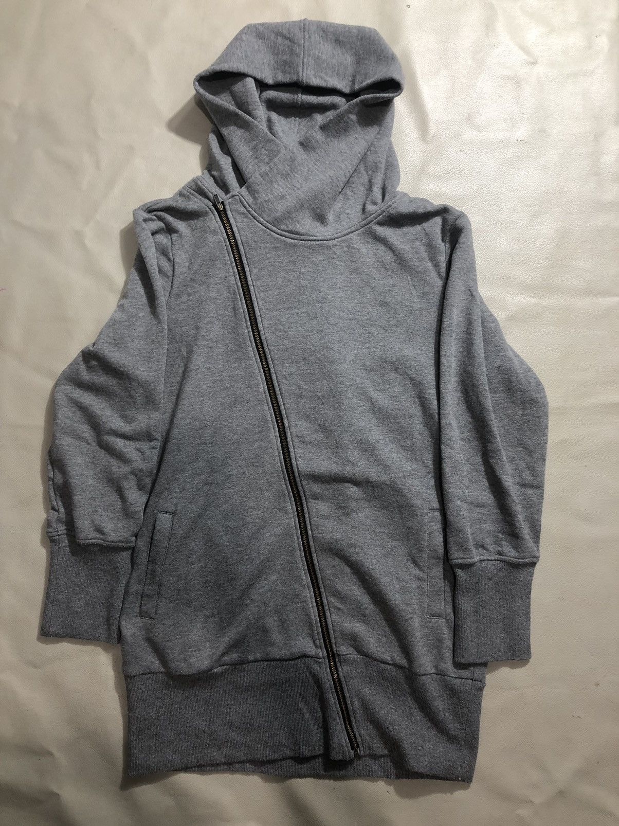 Gothic Asymmetrical Zip Hoodie Yohji Yamamoto Style