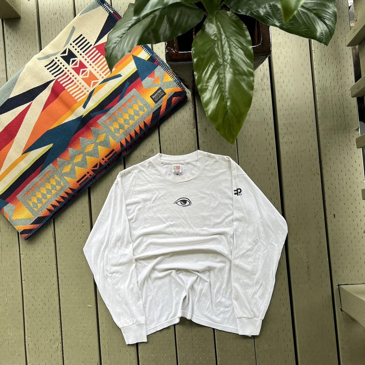 Fruit Of The Loom × Vintage EYE LONG SLEEVE TEE Size US XL / EU 56 / 4 - 3 Thumbnail