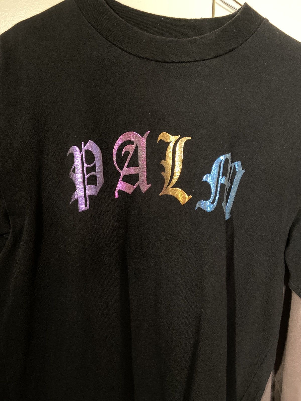 Palm Angels Palm Angels Gothic Logo T-Shirt Size US S / EU 44-46 / 1 - 1 Thumbnail