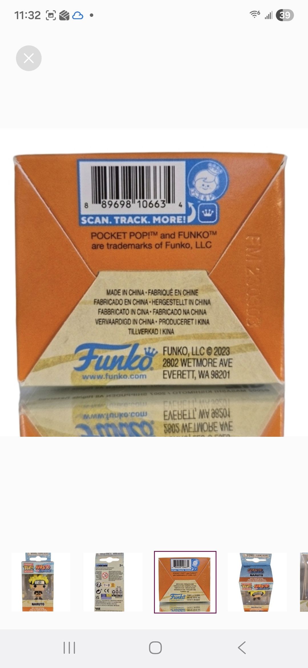 Other Funko × Naruto Shippuden Pocket POP Keychain Size ONE SIZE - 3 Thumbnail
