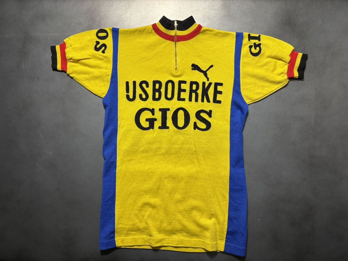 Puma 1978 IJsboerke-Gios Cycling Jersey 1970s Vintage Italy Wool Size US S / EU 44-46 / 1 - 19 Thumbnail