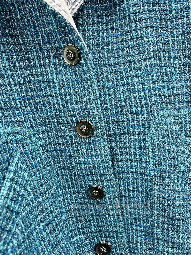 Chanel Chanel Blue Denim Woven Jacket. Size US M / EU 48-50 / 2 - 2 Thumbnail