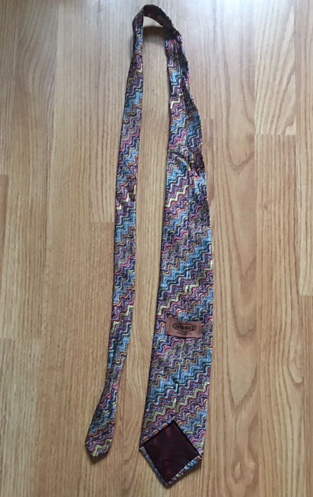 Missoni Missoni Cravatte Mens Silk Tie Necktie Zig Zag Size ONE SIZE - 7 Thumbnail