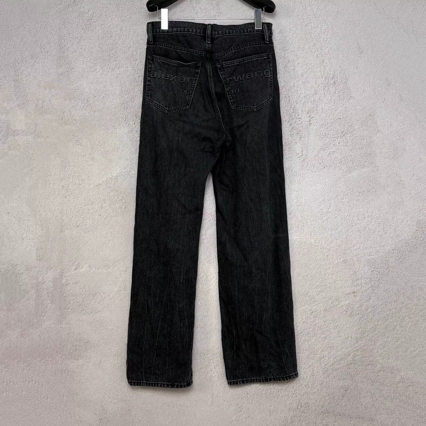 Alexander Wang Alexanderwang EZ mid-waist logo pocket denim jean 29 Size US 29 - 2 Thumbnail