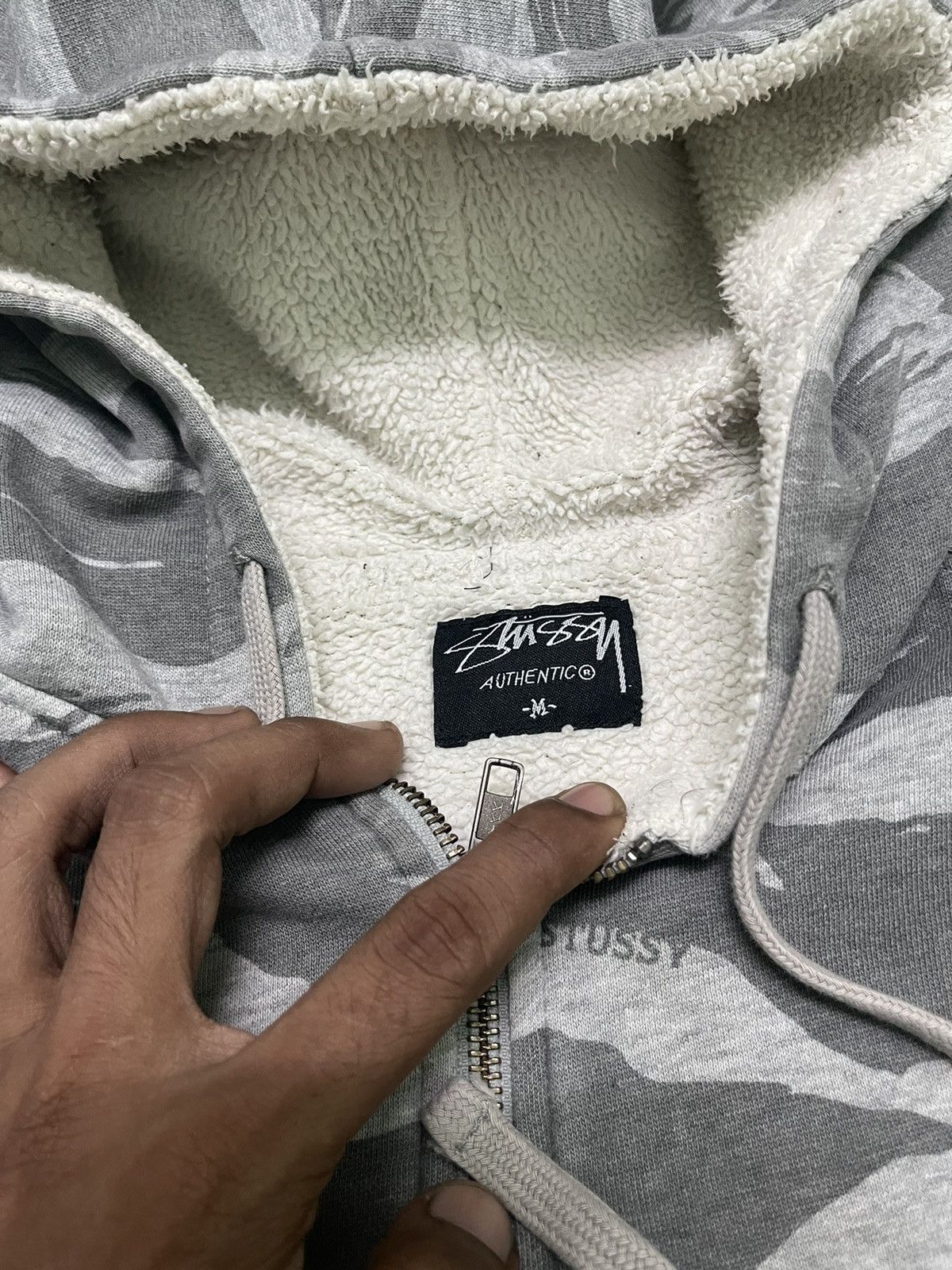 Stussy OG STYLE STUSSY TIGER STRIPES CAMO HOODIE ZIPPER Size US M / EU 48-50 / 2 - 11 Thumbnail