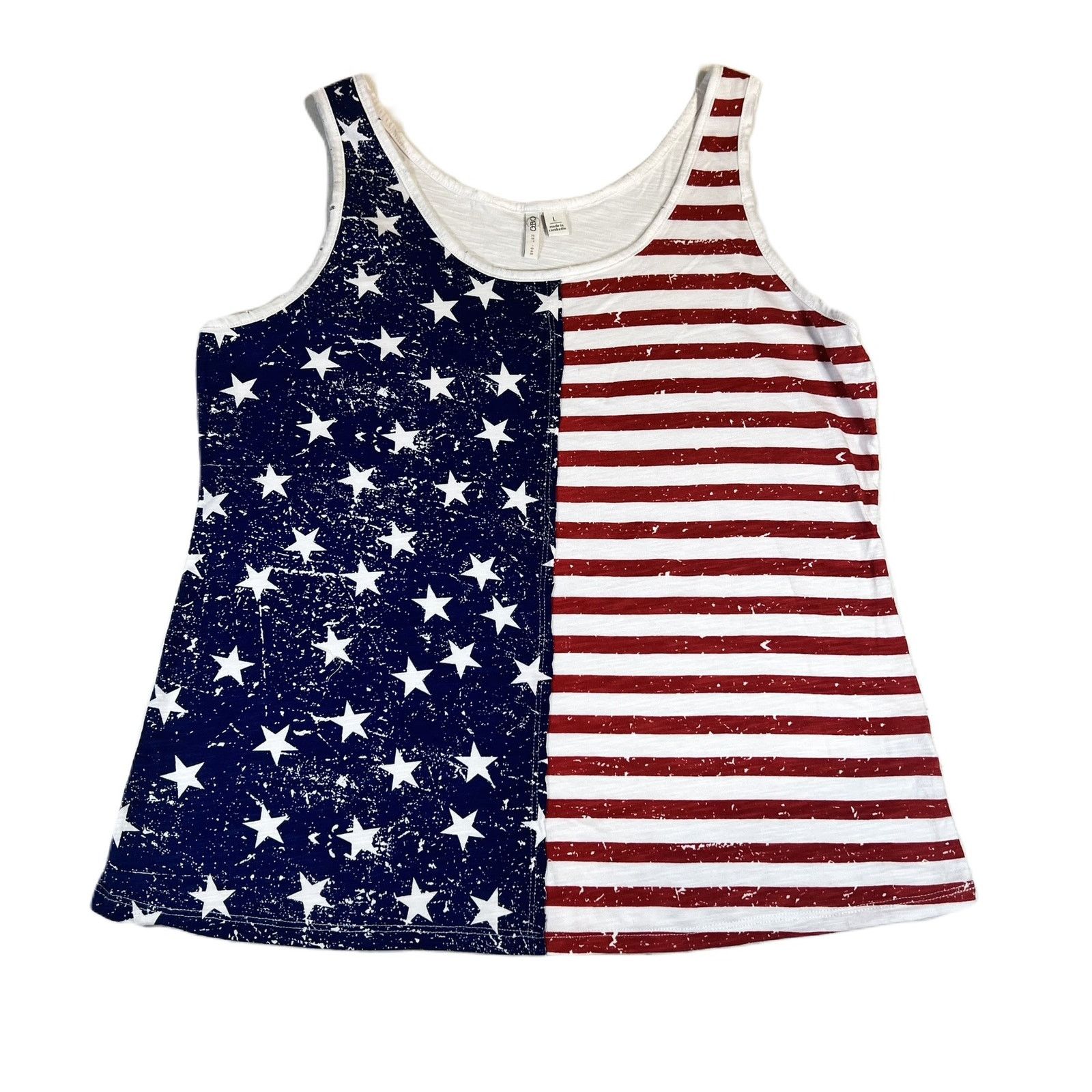 Other Cato Tank Top Womans Large USA Flag Print Patriotic July 4th Size L / US 10 / IT 46 - 1 Thumbnail