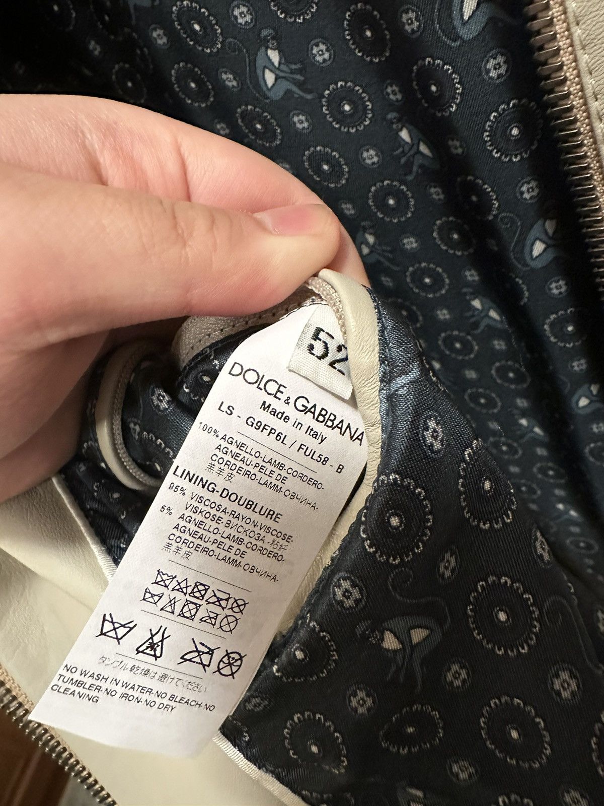 Dolce & Gabbana Dolce & Gabbana Leather Jacket Size US L / EU 52-54 / 3 - 5 Thumbnail
