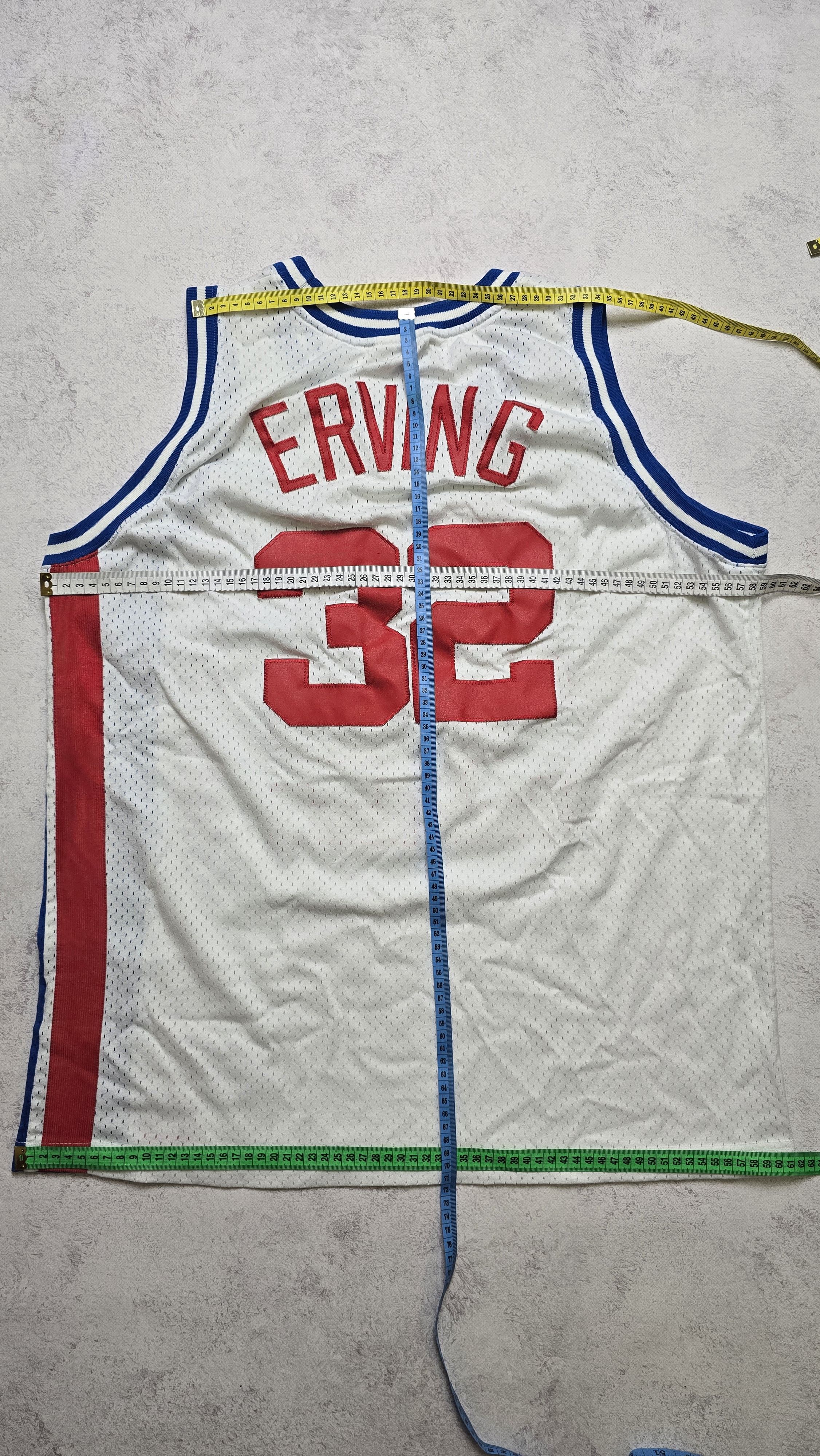 Champion Dr. J Julius Erving New York Nets ABA European Cut Jersey Size US XL / EU 56 / 4 - 3 Thumbnail