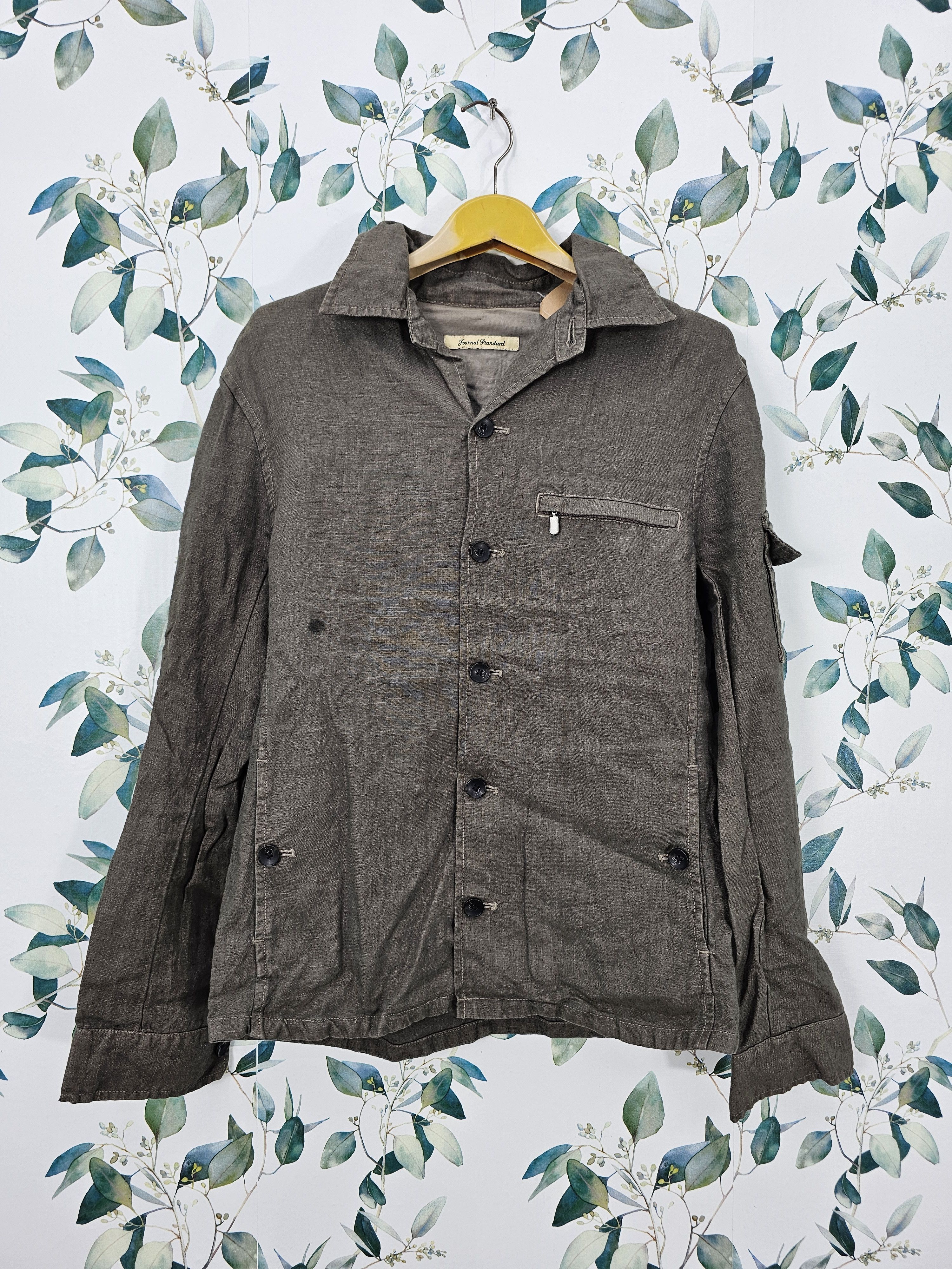 Journal Standard Vintage JOURNAL STANDARD Button Ups Linen Jacket J0138 Size US M / EU 48-50 / 2 - 1 Thumbnail