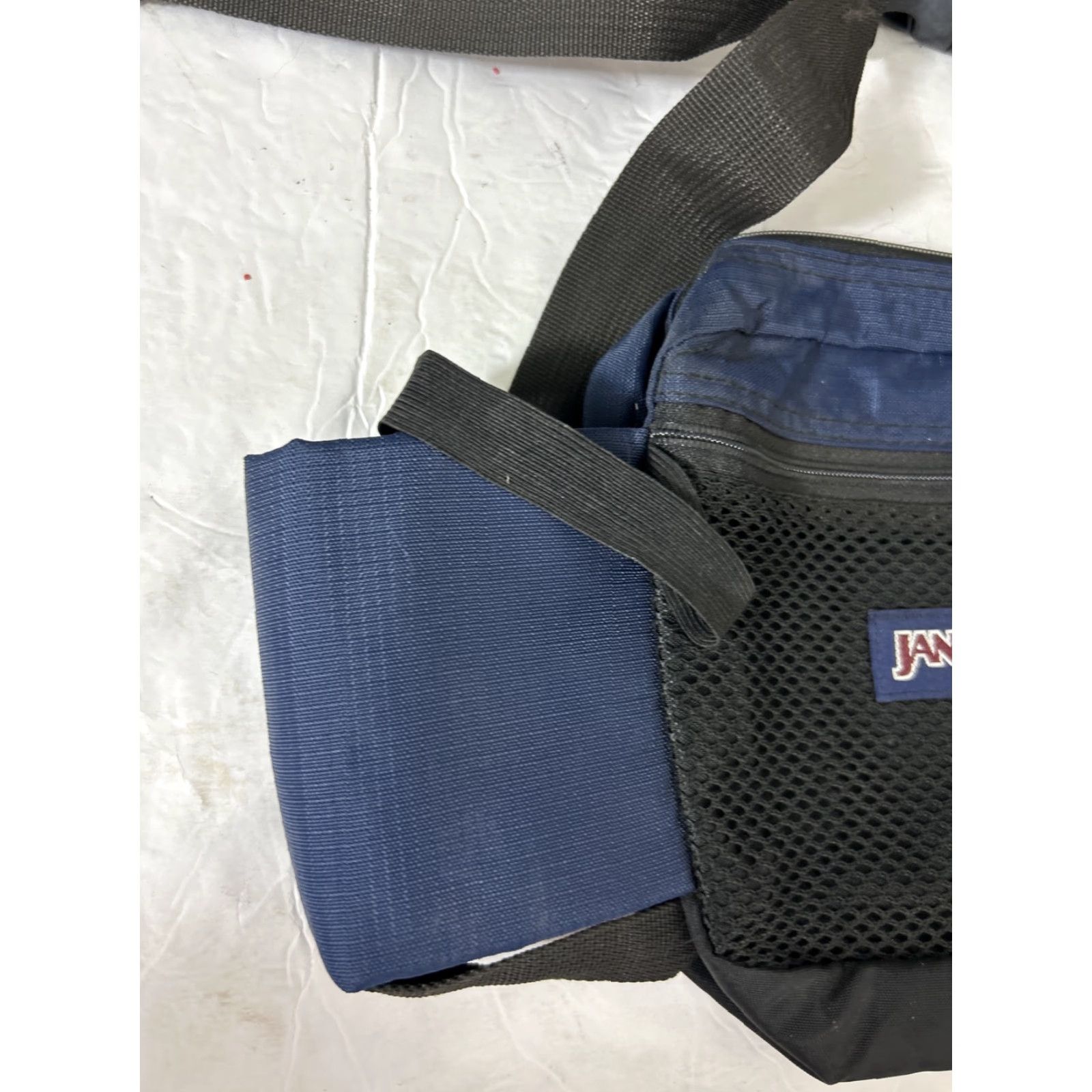 Jansport VINTAGE Jansport Fanny Pack Navy Blue Water Bottle Holders 15x7x3 USA Mens BackPack Nylon Made In USA JanSport Size ONE SIZE - 2 Thumbnail