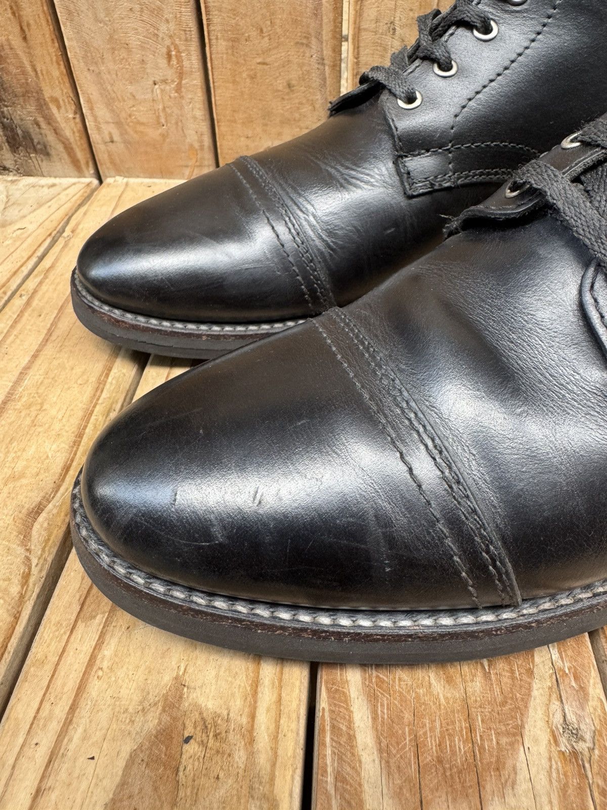 Thursday Boot Company Thursday boots company captain black cap toe leather boots Size US 10 / EU 43 - 7 Thumbnail