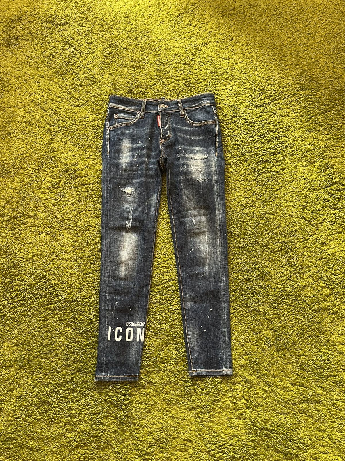 Designer × Dsquared2 Dsquared2 avant garde factory faded jeans denim Size 25" / US 0 / IT 36 - 1 Thumbnail