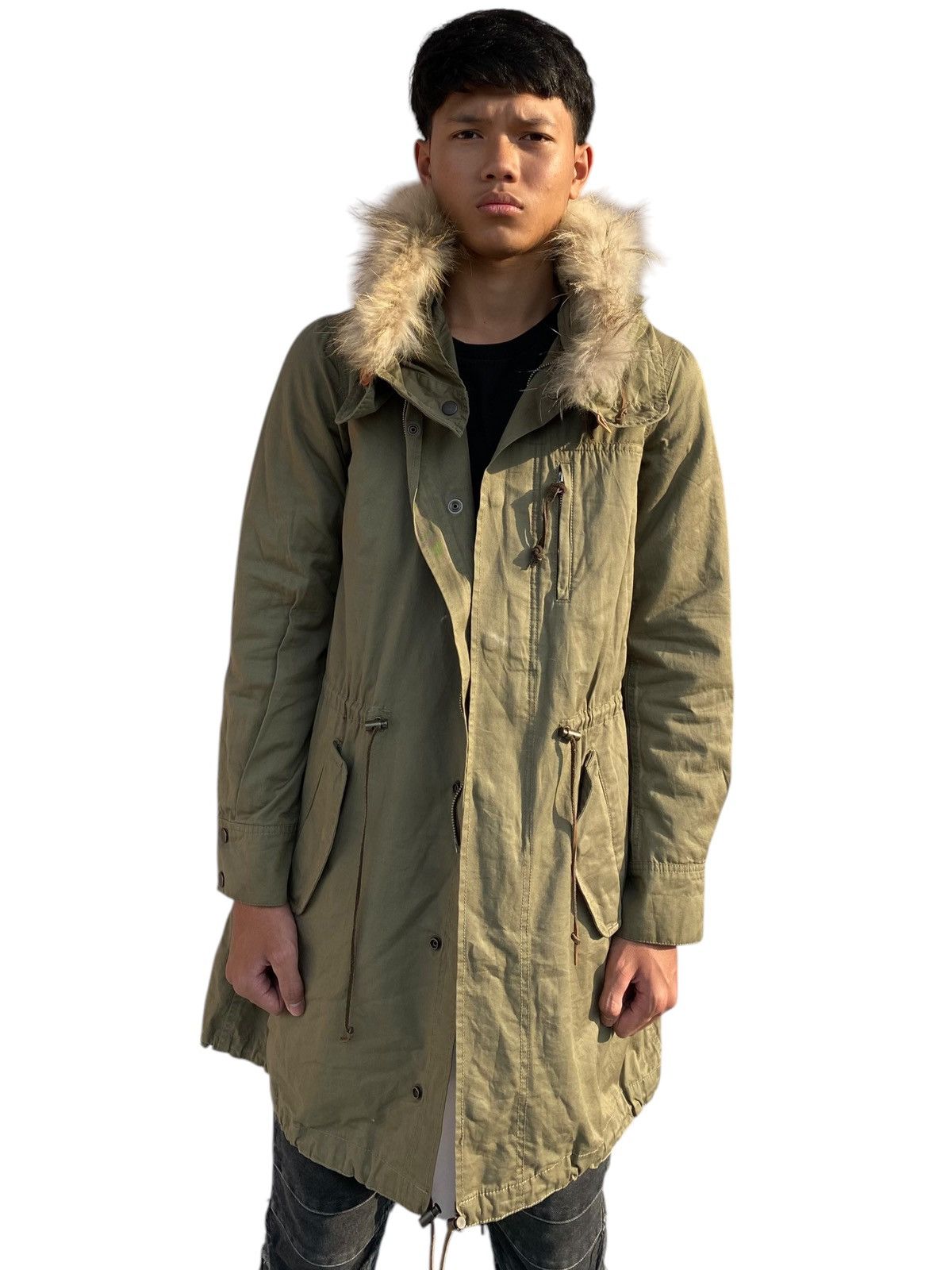 If Six Was Nine 2000s Panaji by GOA - Fur Hoodie Apocalypse Style Jacket Size US M / EU 48-50 / 2 - 3 Thumbnail