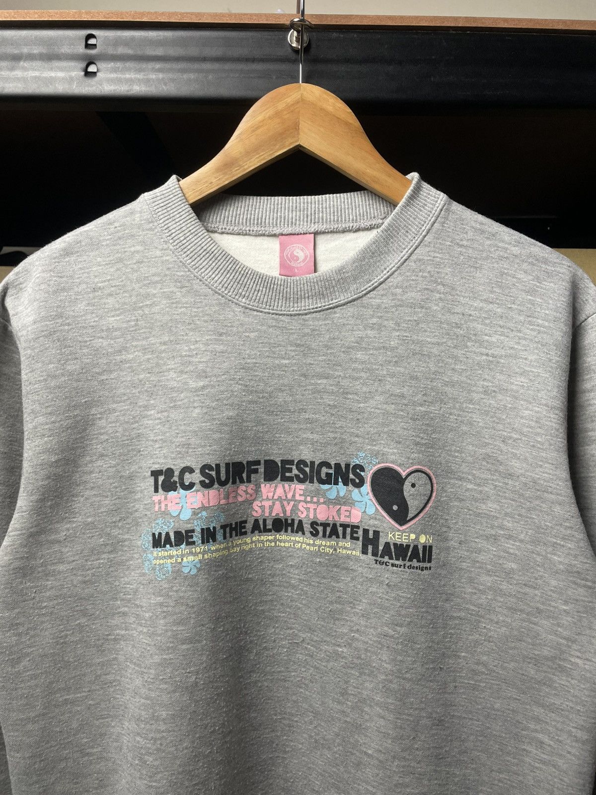 Other T&C Surf Designs vintage-style grey heather sweatshirt Size L / US 10 / IT 46 - 2 Thumbnail