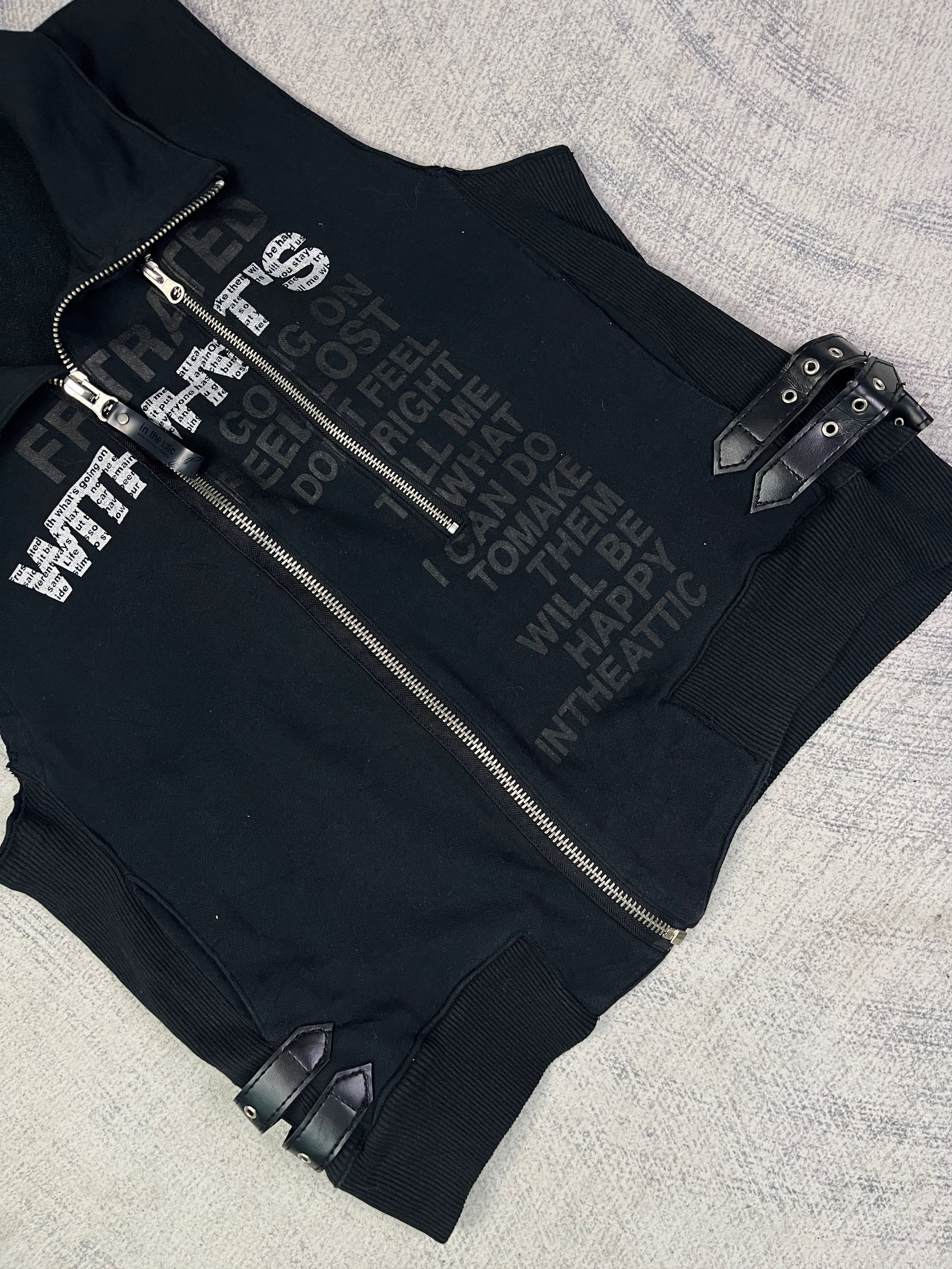 In The Attic Poem Vkei Style Asymmetrical Sleeveless Jacket Seditionaries Size US M / EU 48-50 / 2 - 4 Thumbnail