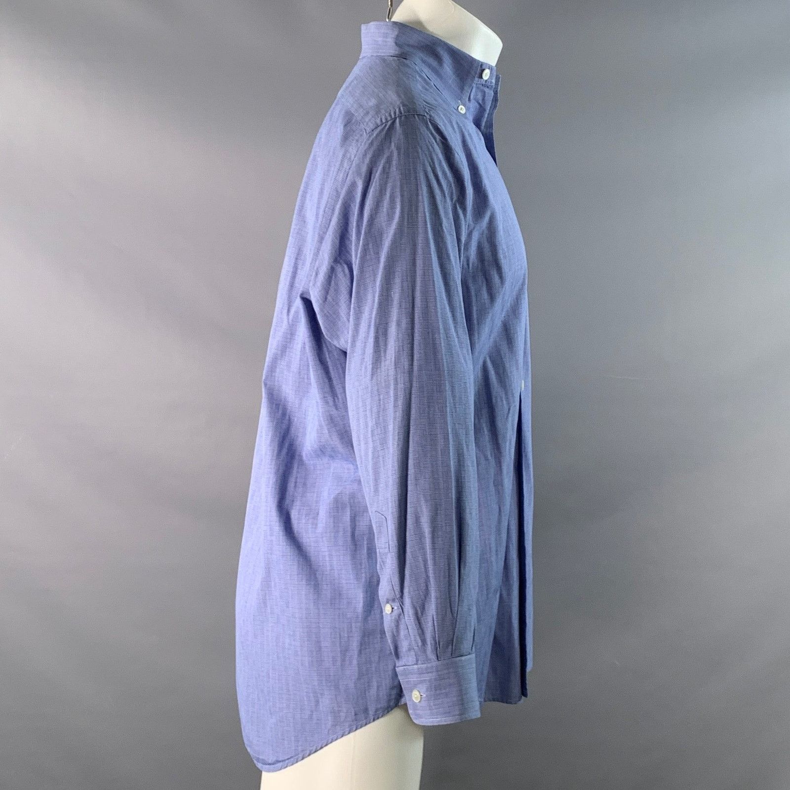 Polo Ralph Lauren Size M Blue White Plaid Cotton Long Sleeve Shirt Size US M / EU 48-50 / 2 - 3 Thumbnail