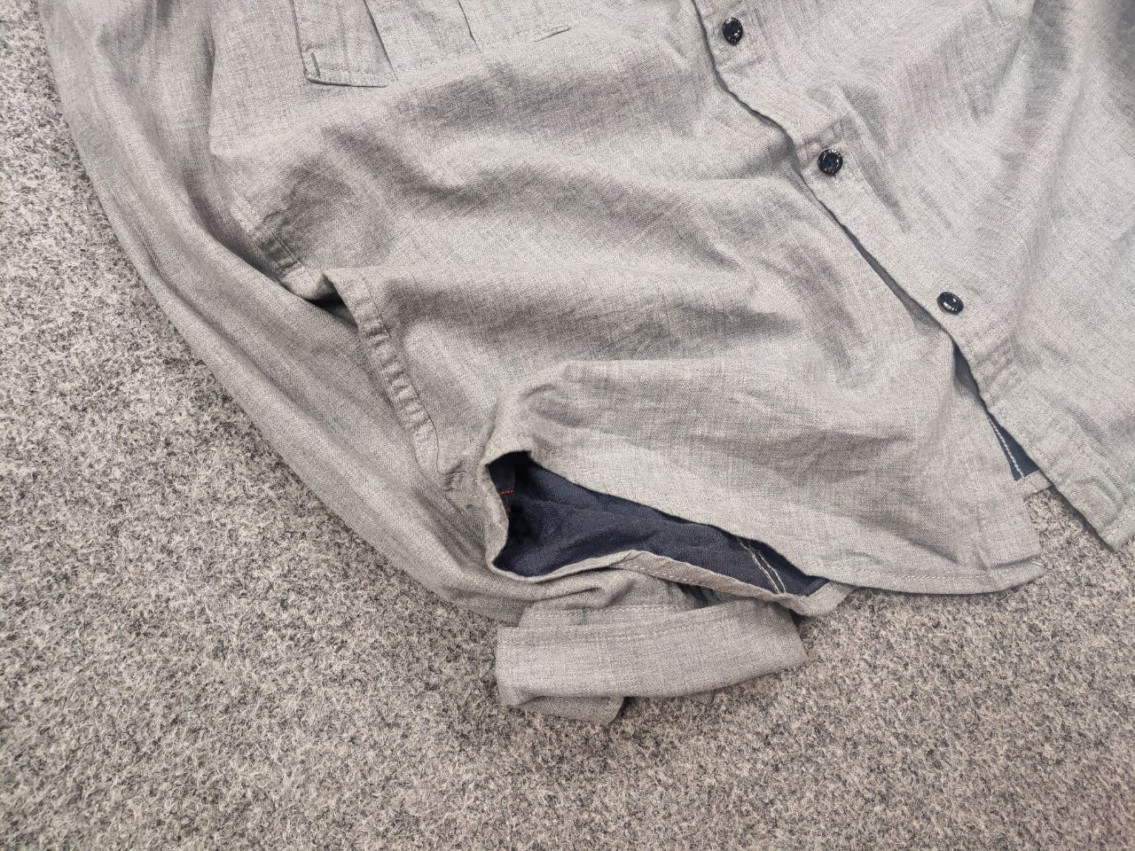 G-Star G Star Raw Rovic Cargo Pocket Gray Long sleeve button Shirt Size US L / EU 52-54 / 3 - 5 Thumbnail