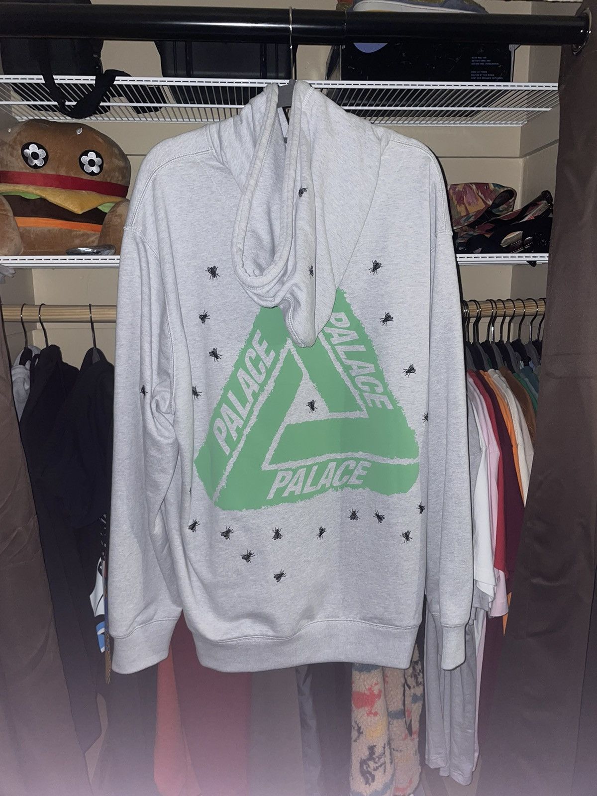 image of Palace Fly-Hood in Grey, Men's (Size XL)