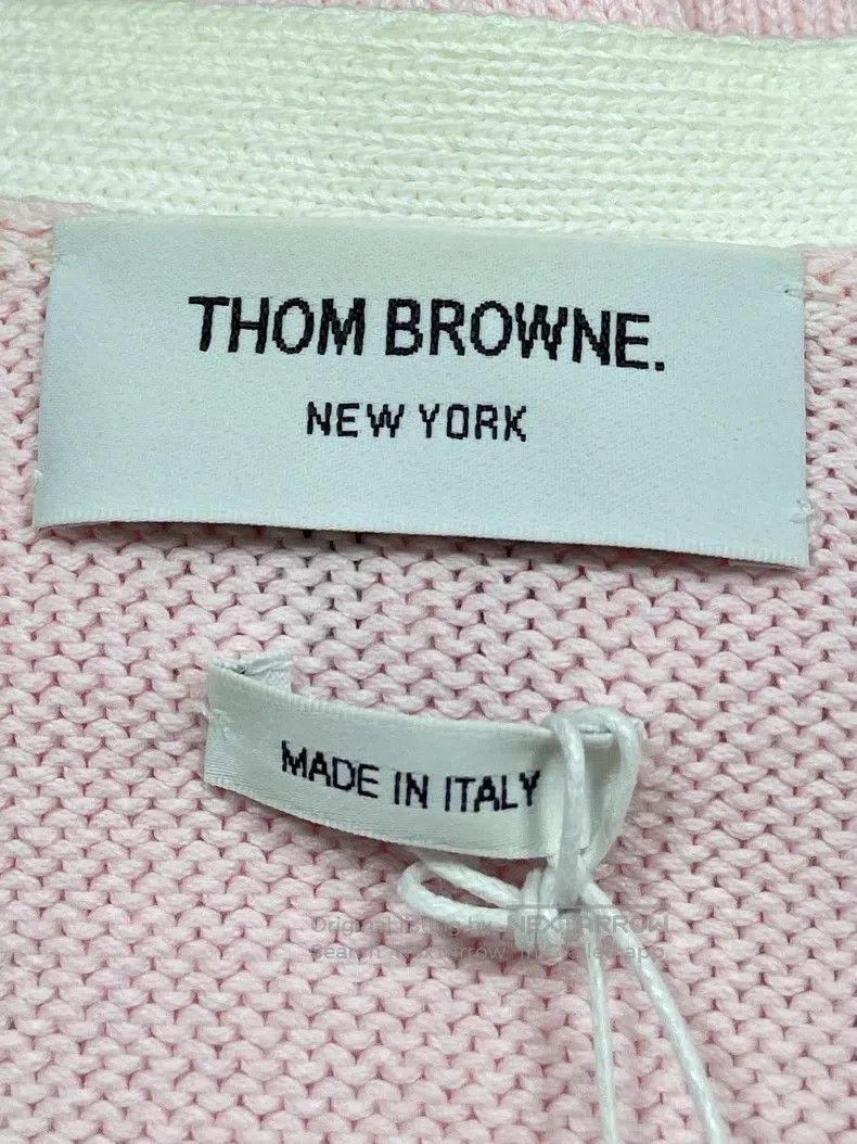 Thom Browne Thom Browne Pink Floral Four Striped Knit Cardigan Size M / US 6-8 / IT 42-44 - 5 Thumbnail