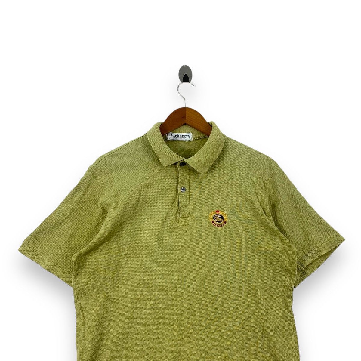 Burberry Vintage 90’ BURBERRY LONDON Made In England Polo Tee Shirt Size US L / EU 52-54 / 3 - 2 Thumbnail