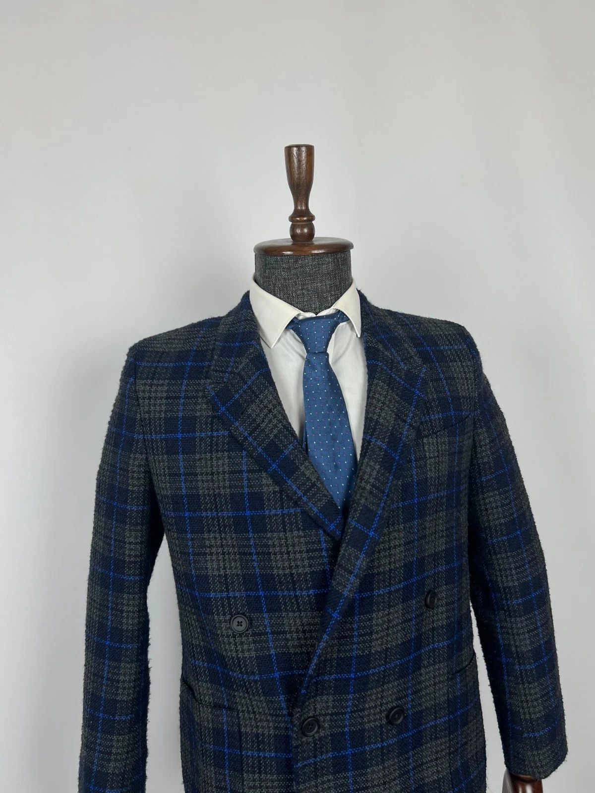 Paul Smith Paul Smith Double Breasted Plaid Blazer Jacket Size 36R - 4 Thumbnail