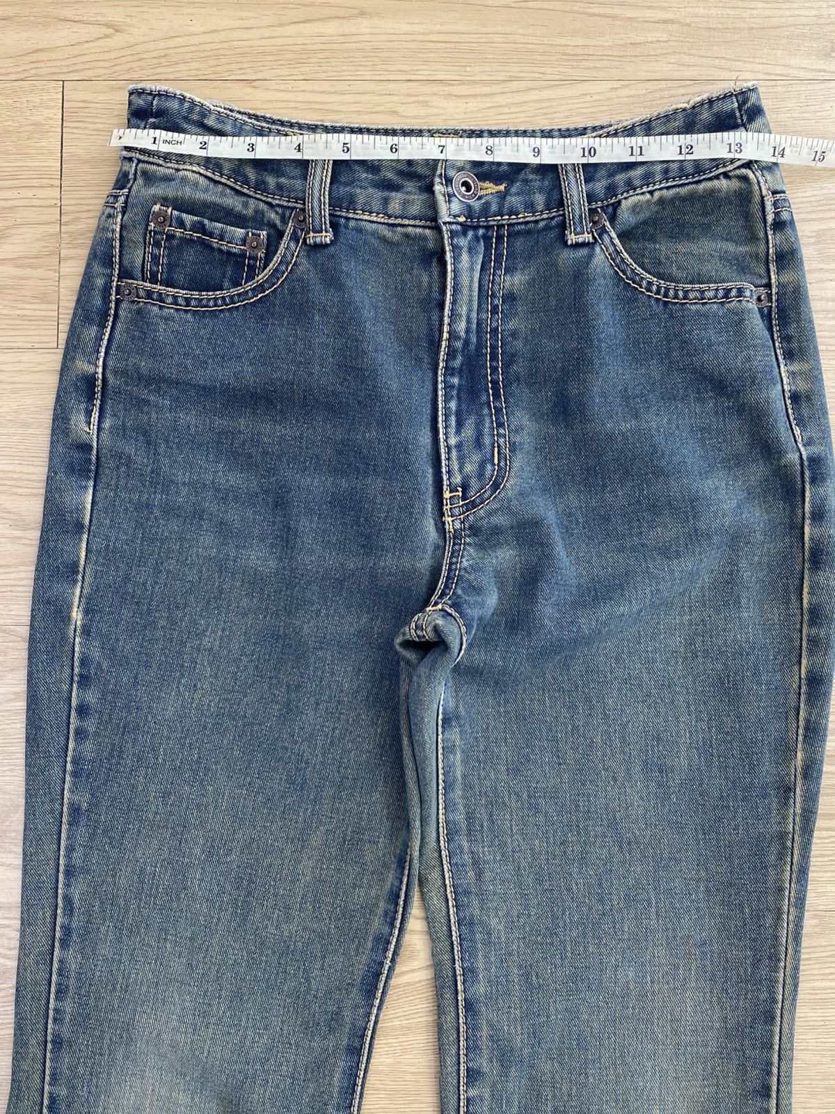 Japanese Brand Japanese Brand Grunge Flare Jeans Size US 28 / EU 44 - 15 Thumbnail