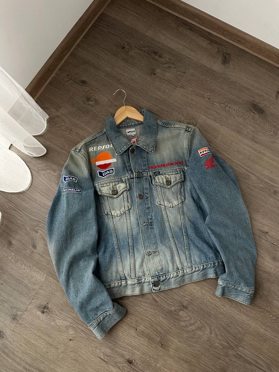 Honda × Vintage Vintage Honda Repsol GAS Racing Denim Jacket Size US M / EU 48-50 / 2 - 2 Thumbnail