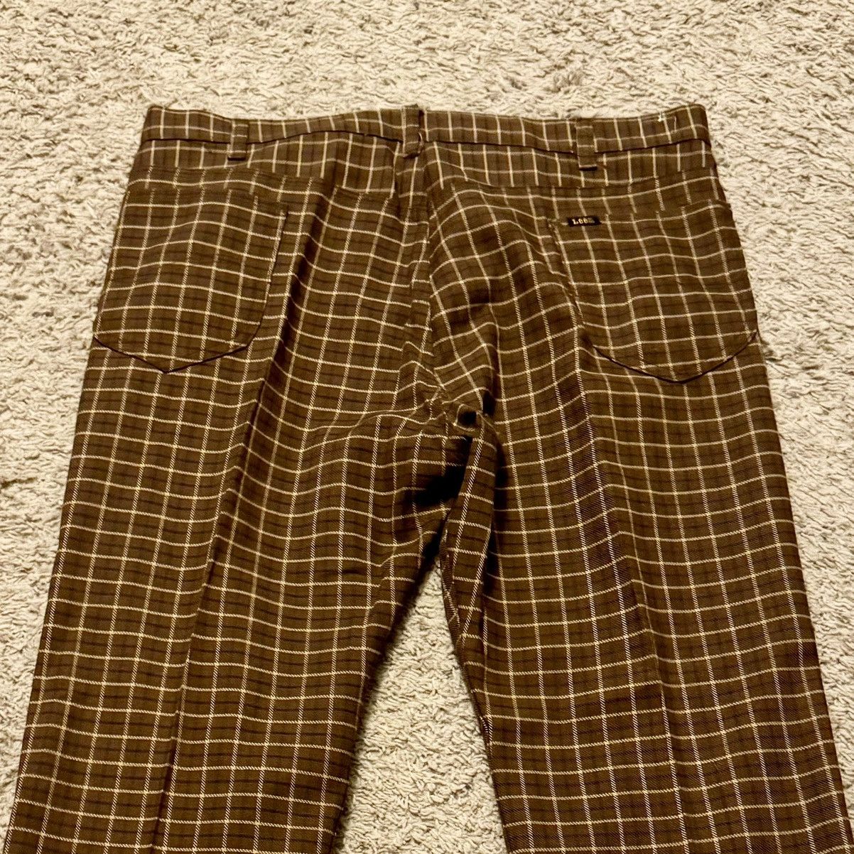 Lee × Vintage VINTAGE 70s BROWN PATTERNED LEE PANTS! Size US 36 / EU 52 - 6 Thumbnail
