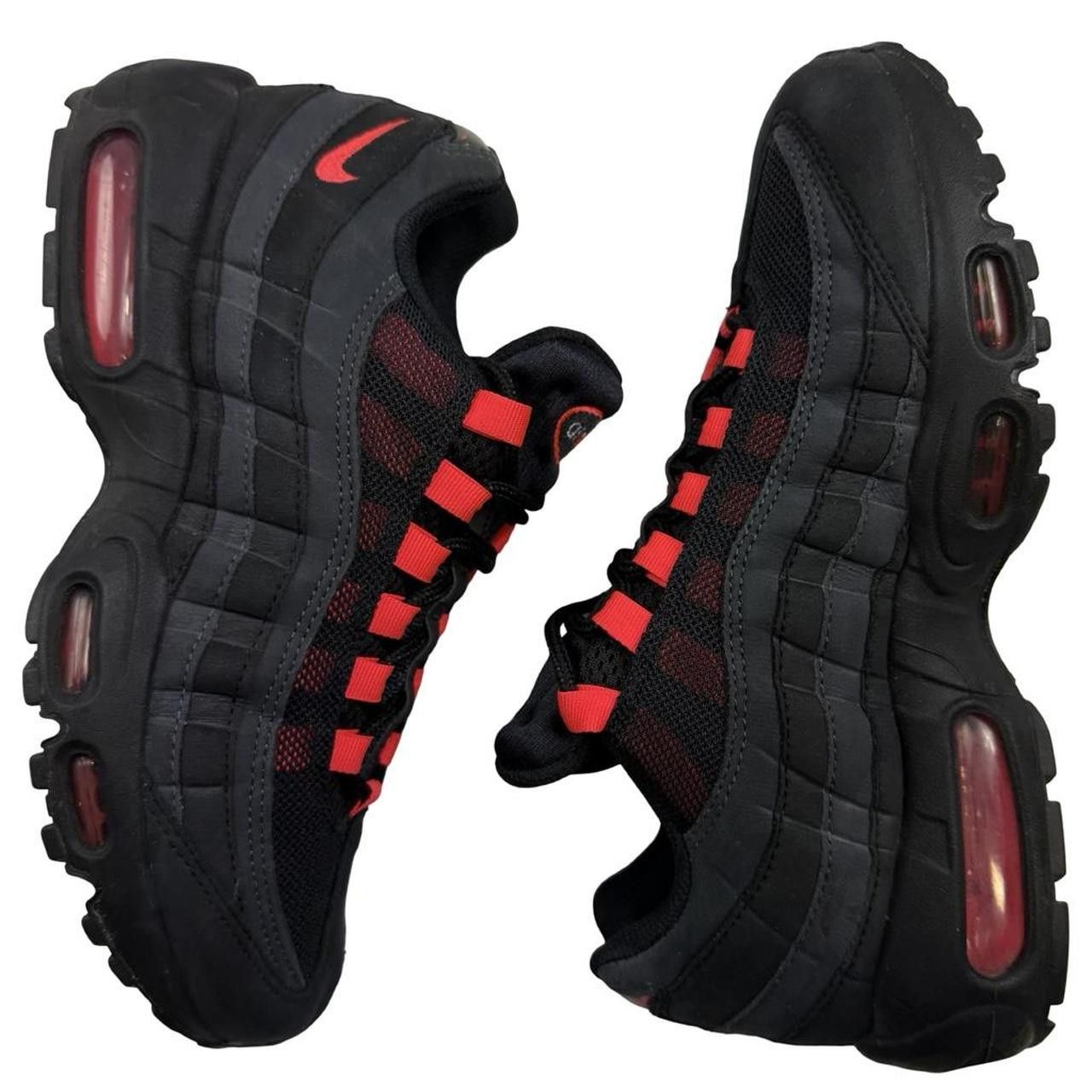 Nike Nike Air Max 95 Black Red Laser Crimson Size US 6.5 / EU 39 Size US 6.5 / EU 39-40 - 3 Thumbnail