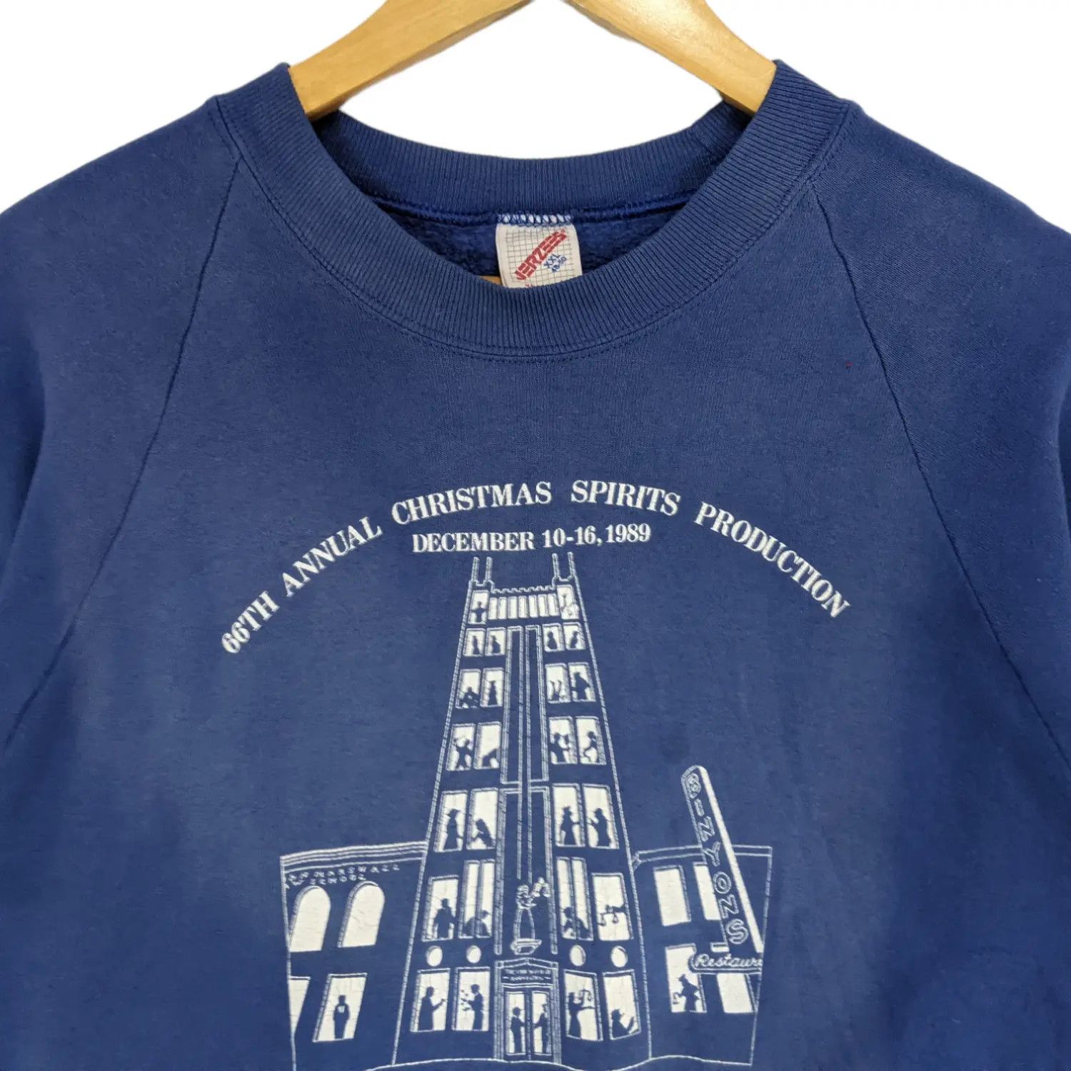 Edifice Japan Vintage 80's 1989 OEDIFICE LEX Christmas Spirits Sweatshirt Size US XL / EU 56 / 4 - 4 Thumbnail