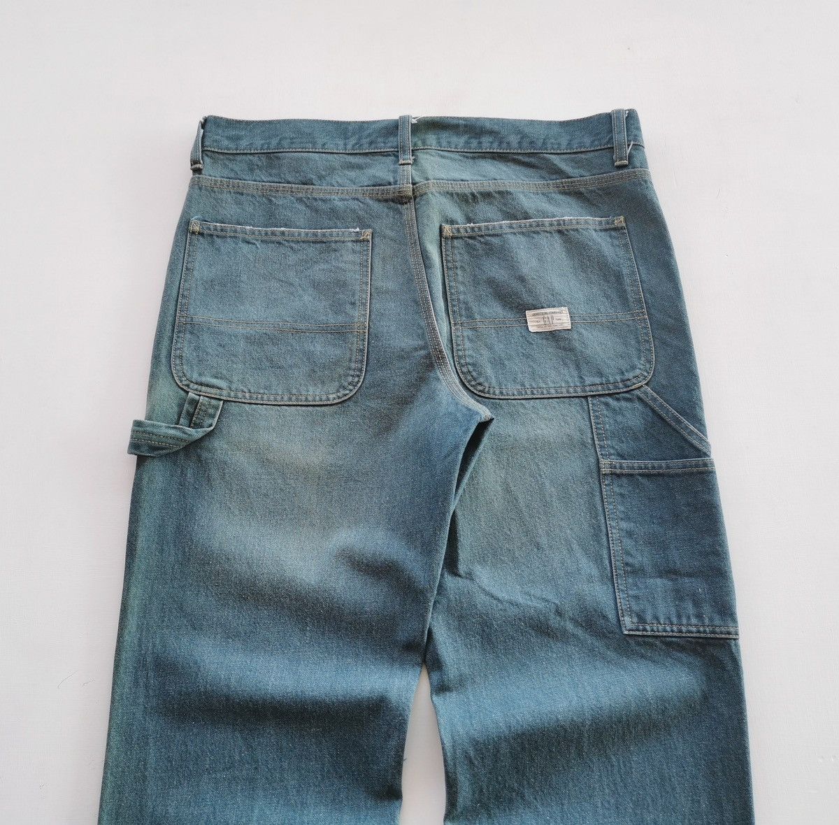 Gap × Yeezy Sunfaded Vintage Gap Slim Fit Carpenter Denim Jeans Size US 34 / EU 50 - 2 Thumbnail