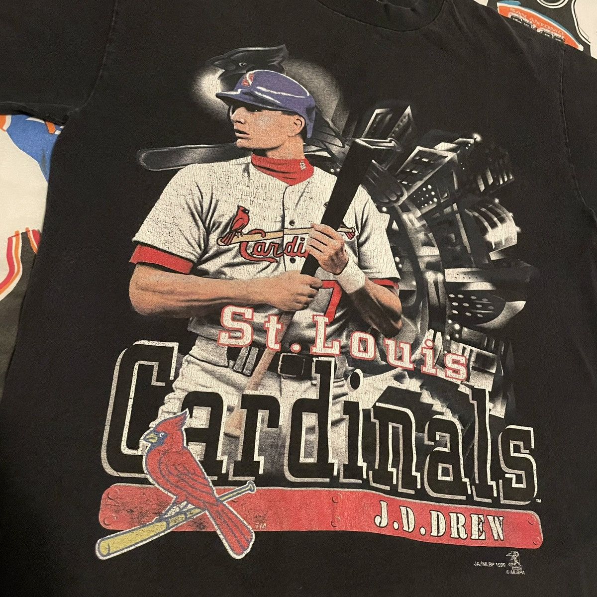 MLB × Vintage Vintage 1999 MLB JD Drew St. Louis Cardinals Baseball Tee Size US M / EU 48-50 / 2 - 2 Thumbnail