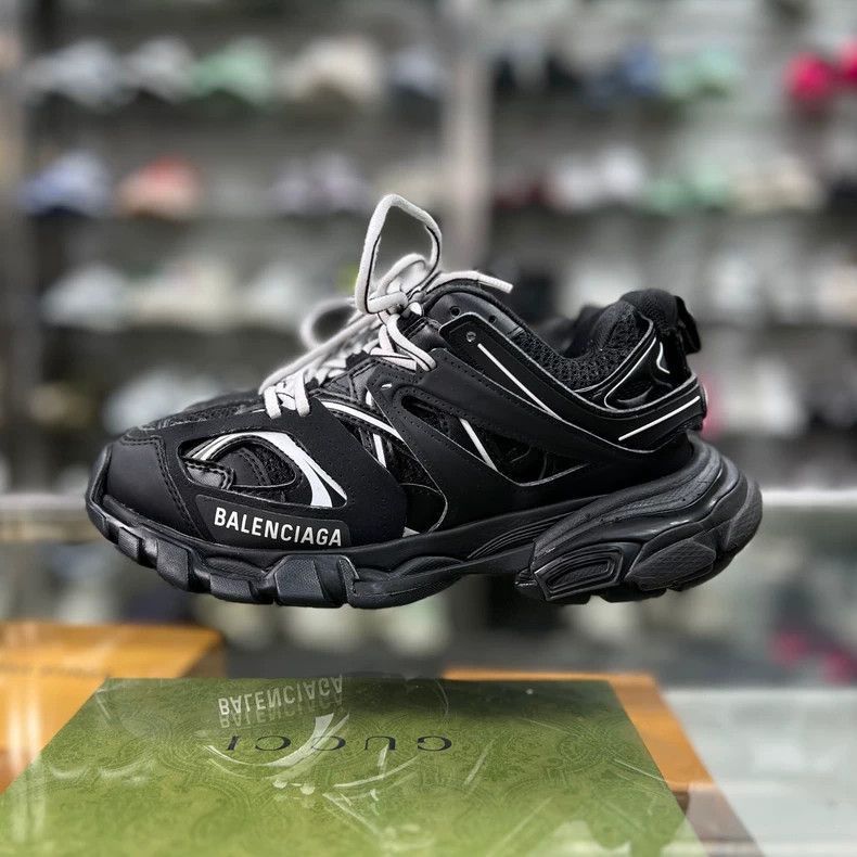 Balenciaga Balenciaga Track Sneakers Black and White-2505 Size US 4.5 / IT 34.5 - 2 Thumbnail