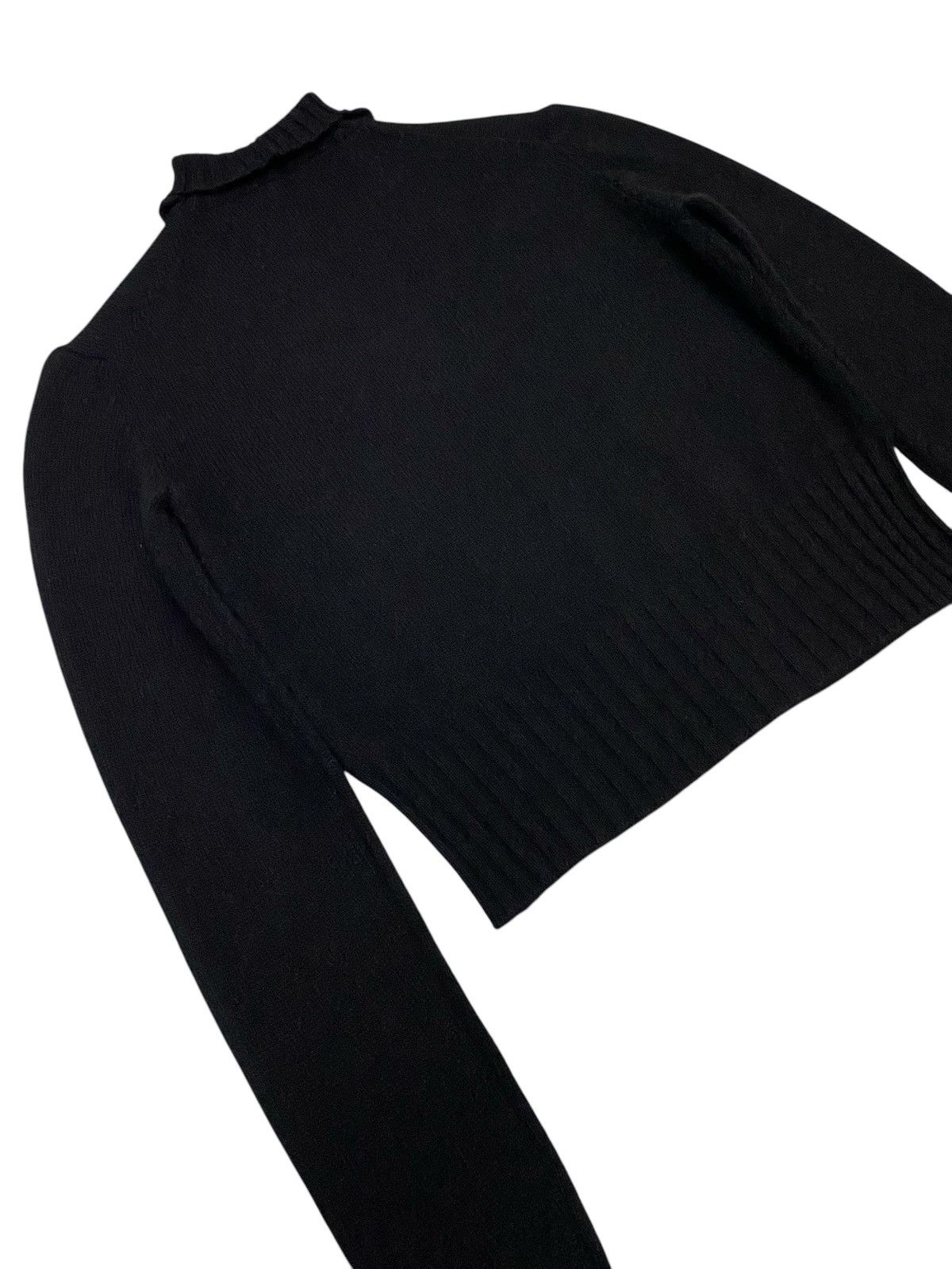 Chanel Chanel Black Cashmere High Neck Peak Sweater Size M / US 6-8 / IT 42-44 - 20 Thumbnail
