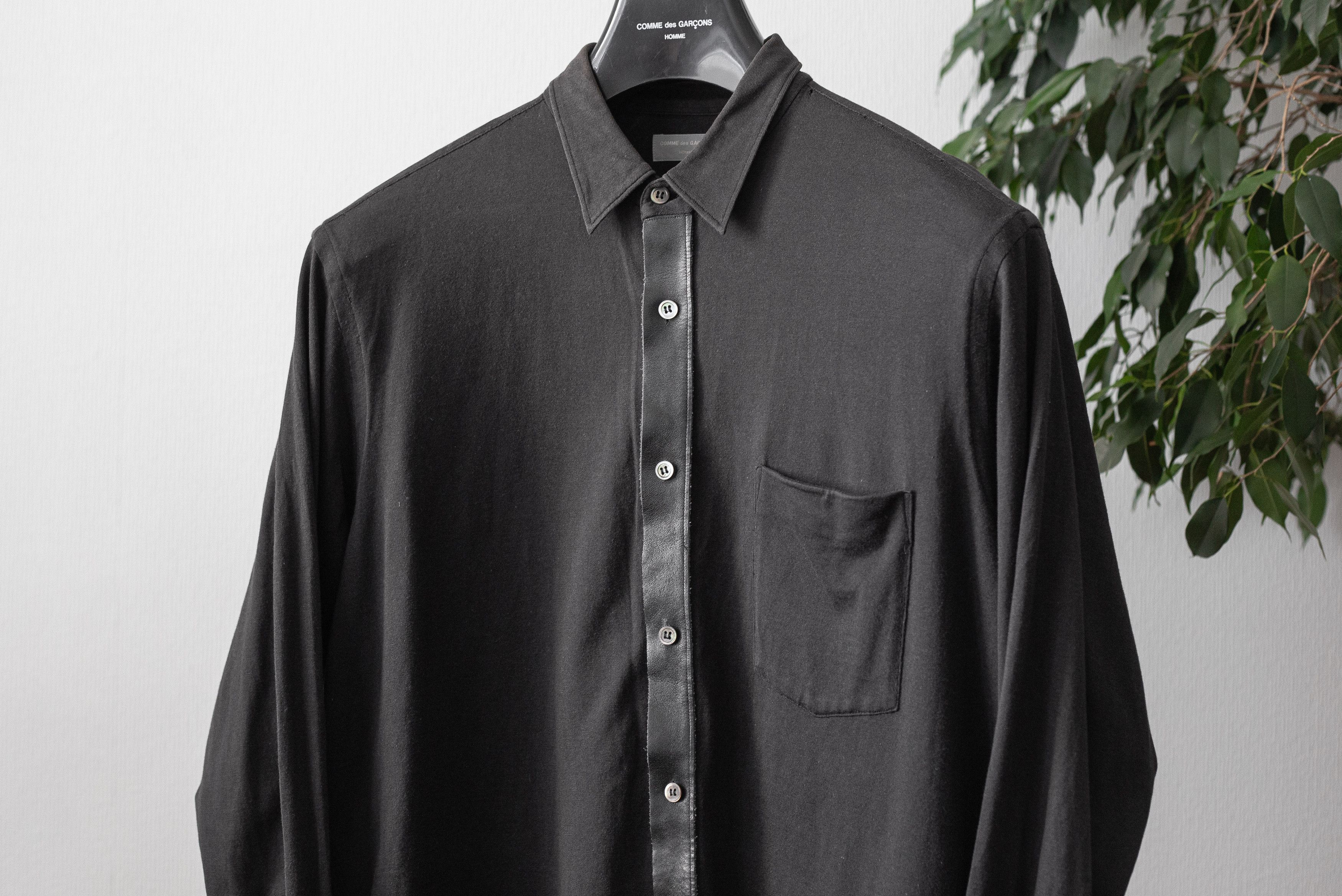 Comme des Garcons Homme leather strip shirt Size US S / EU 44-46 / 1 - 3 Thumbnail