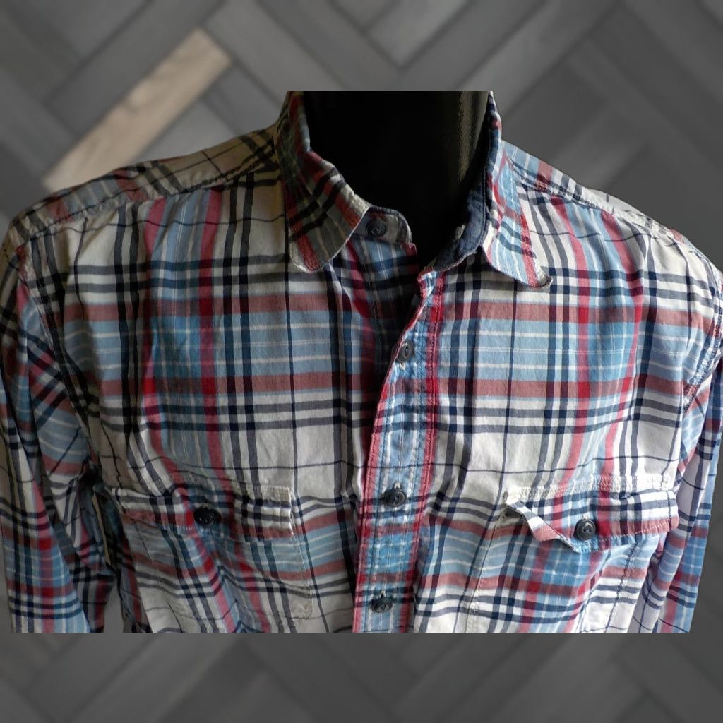 Lucky Brand LUCKY BRAND Long Sleeve Button Front Plaid Shirt Cotton LG Multicolor Mens Size US L / EU 52-54 / 3 - 1 Thumbnail
