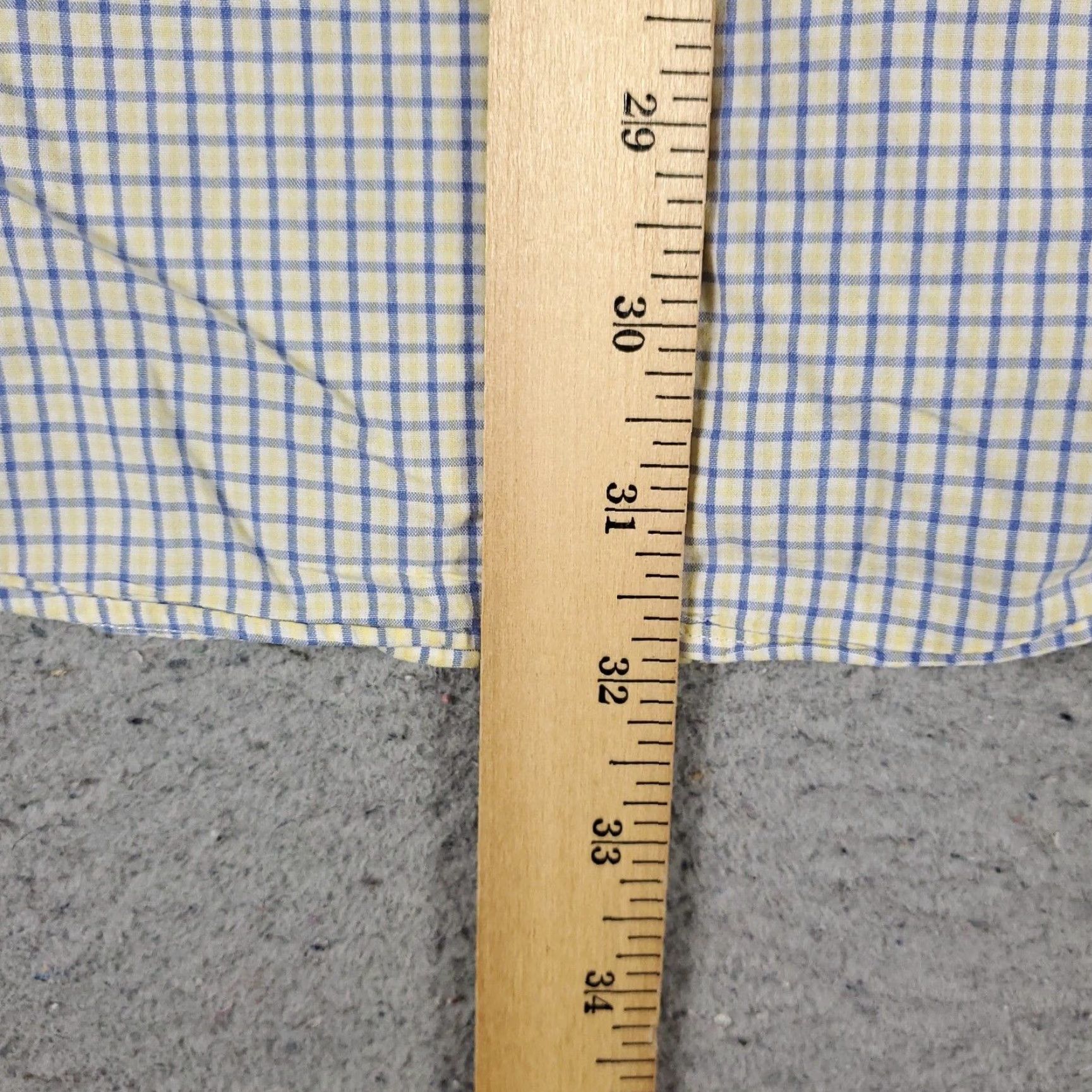 Ralph Lauren Ralph Lauren Shirt Mens Size 16.5 Dress Shirt Yellow Check Cotton Long Sleeve Button Up Pockets Mens Size 42R - 6 Thumbnail